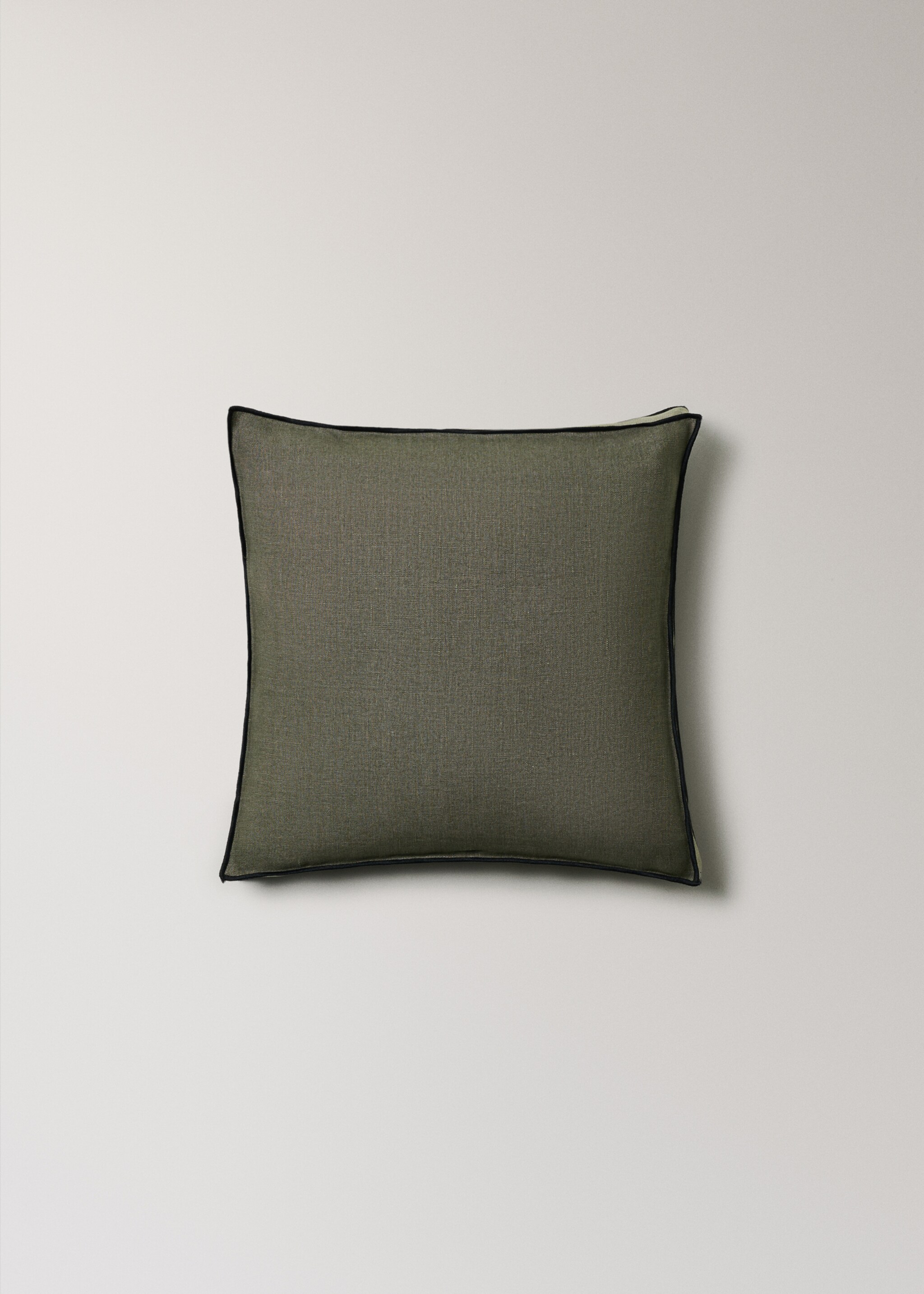 Bicolour linen cushion cover 45x45 cm - Article without model
