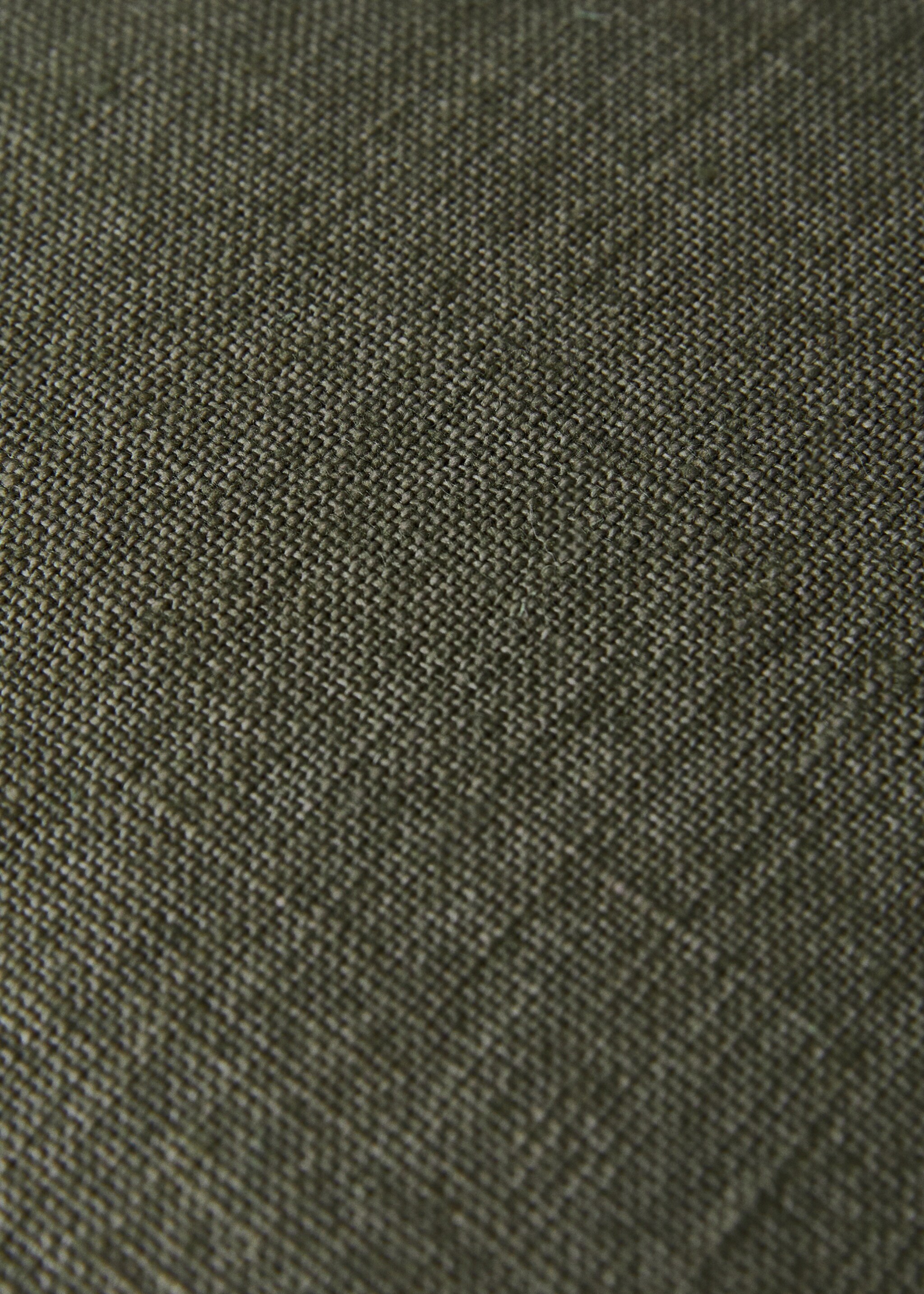 Bicolour linen cushion cover 45x45 cm - Details of the article 4