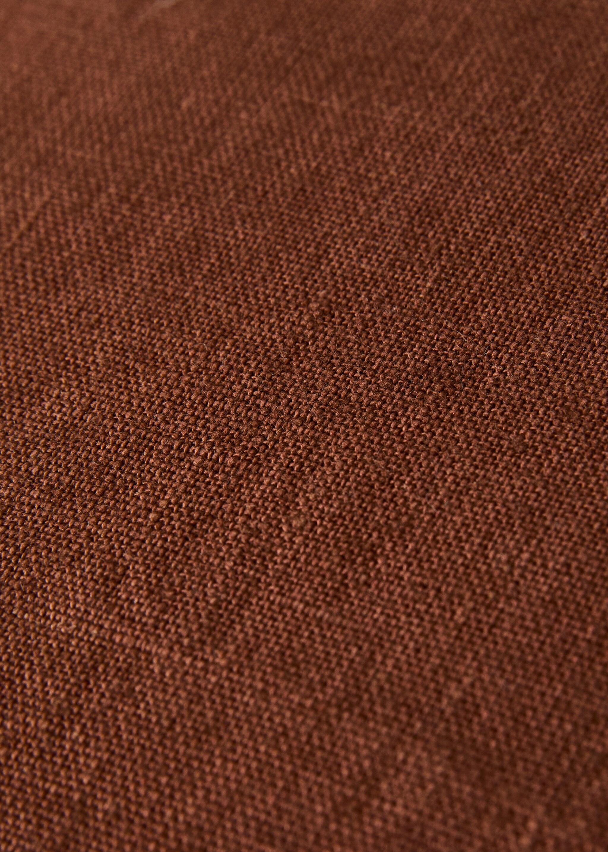 Bicolour linen cushion cover 45x45 cm - Details of the article 4