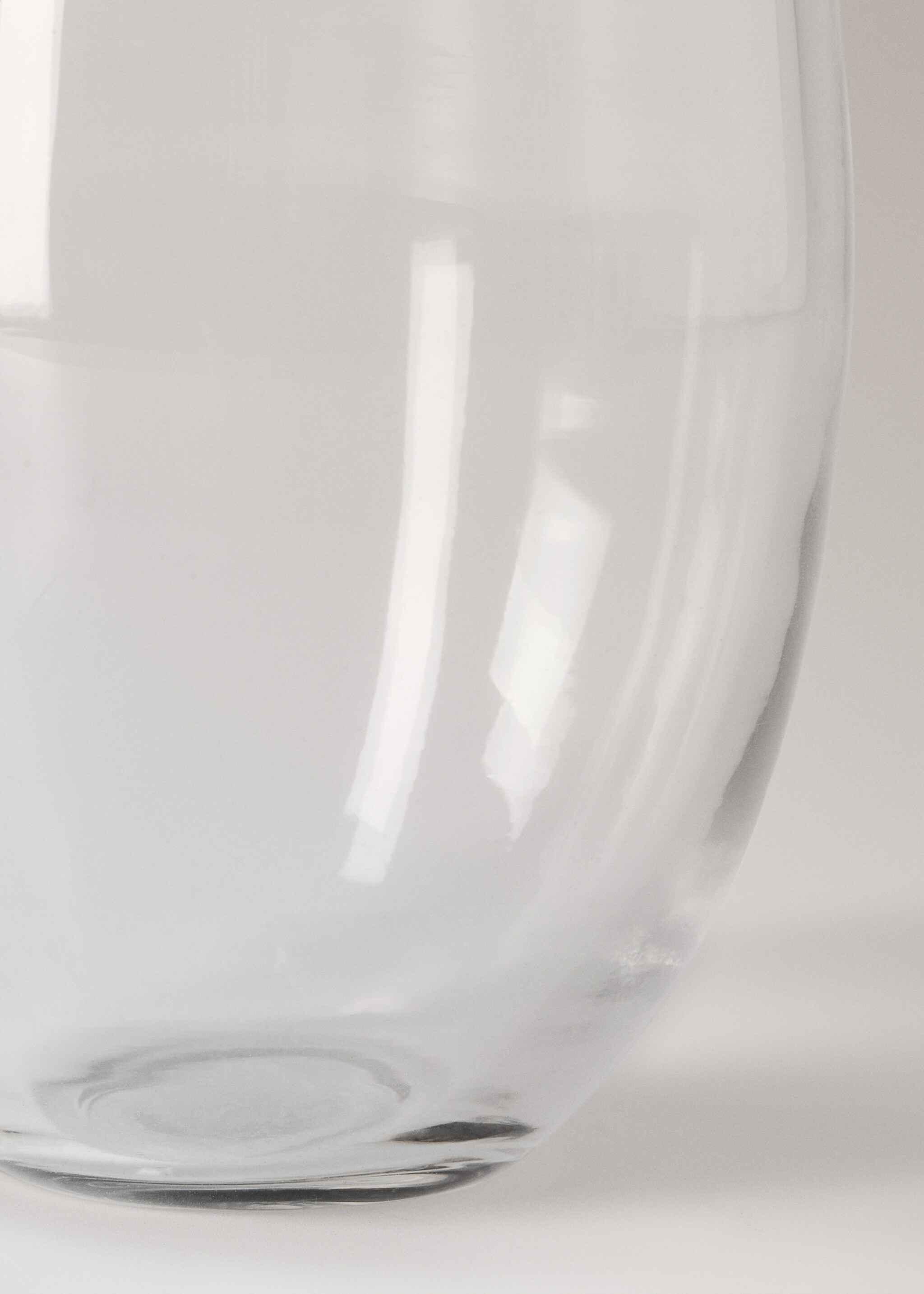 Irregular recycled glass vase - Details of the article 3, Ice Grey. Ref: 17013323-00.