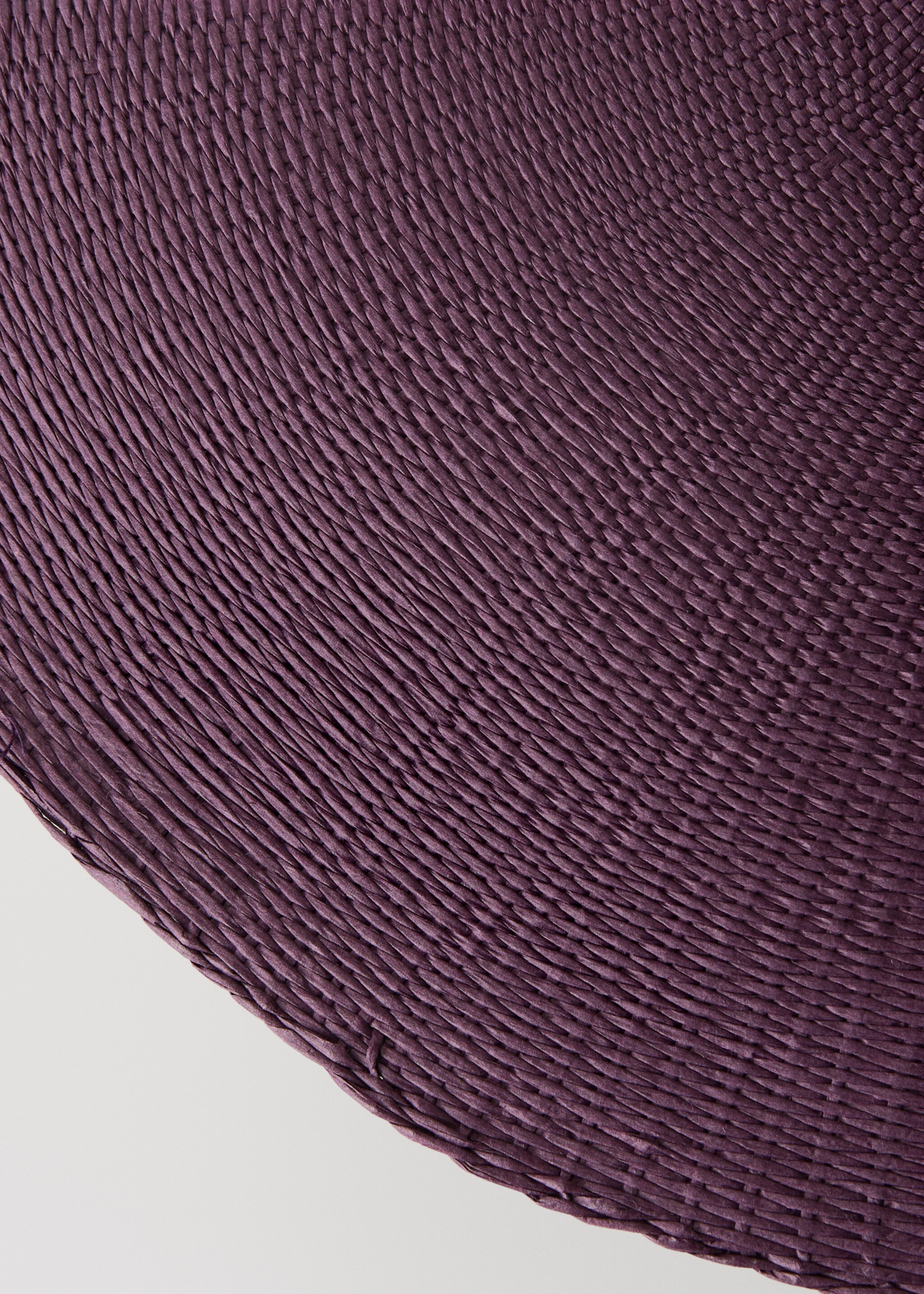 Einzelner Papier-Tischläufer Farbe - Detail des Artikels 2, Pflaume. Ref: 17013324-00.