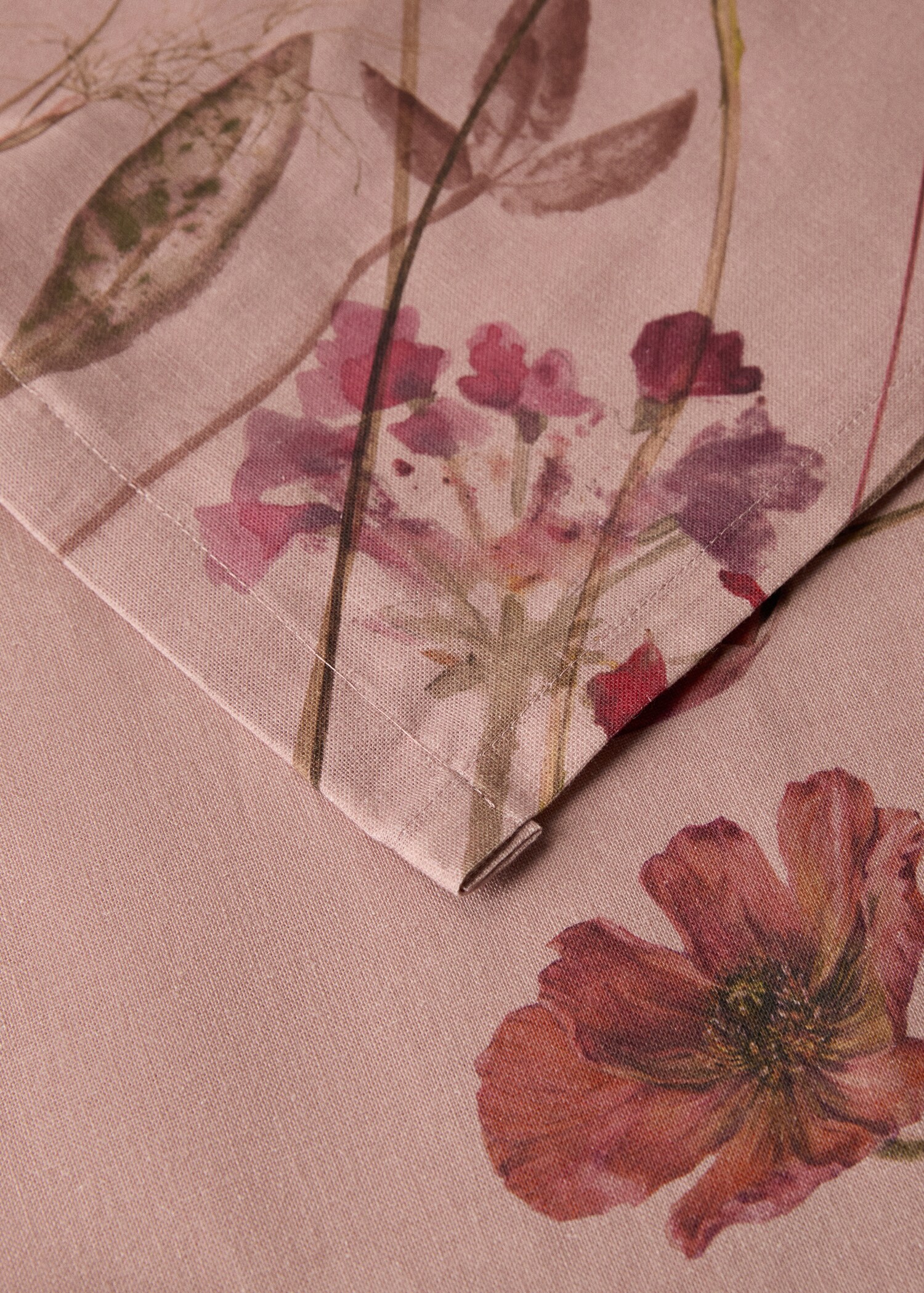 Color flowers cotton linen tablecloth - Details of the article 1