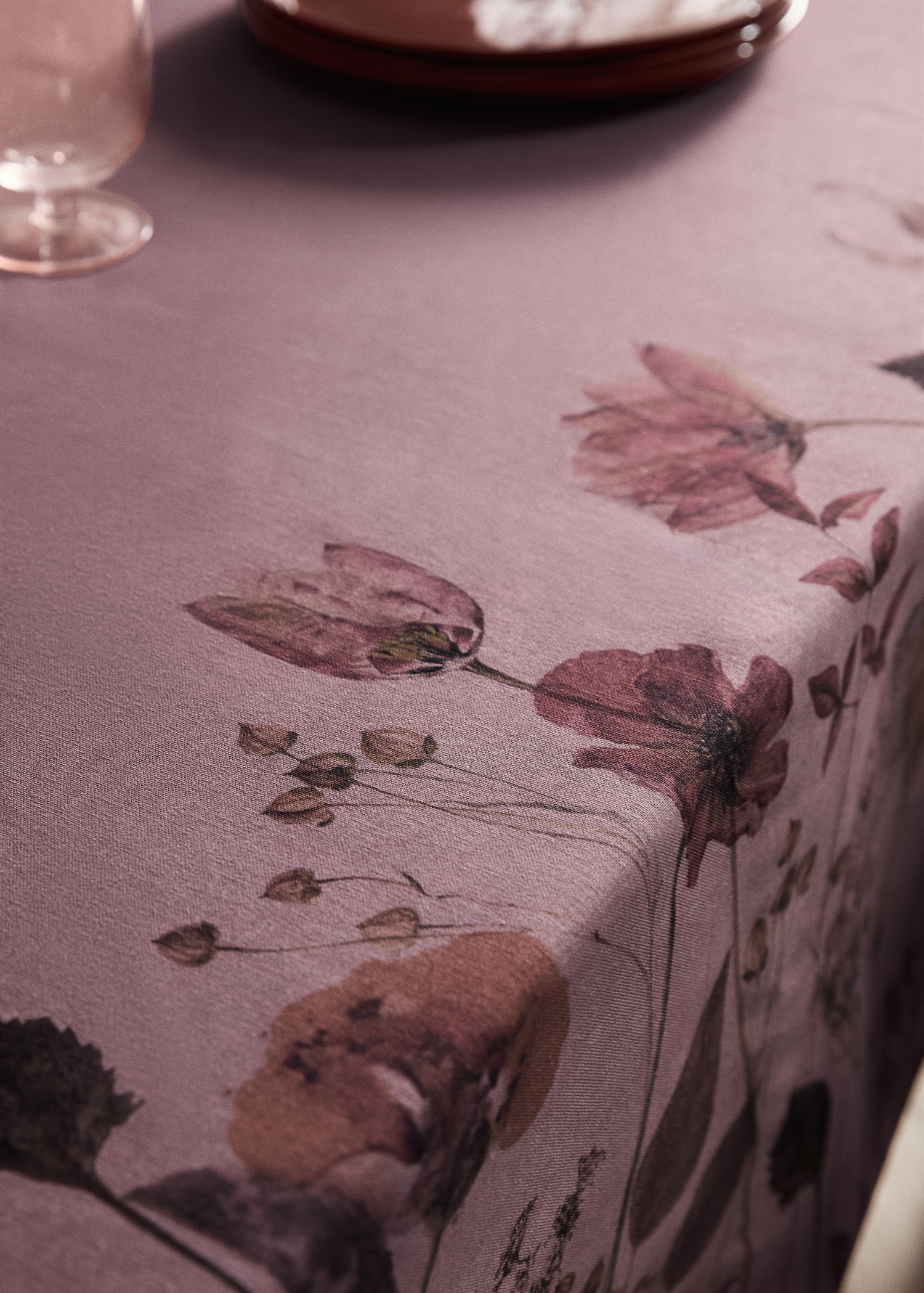 Cotton linen floral tablecloth colour - Details of the article 7