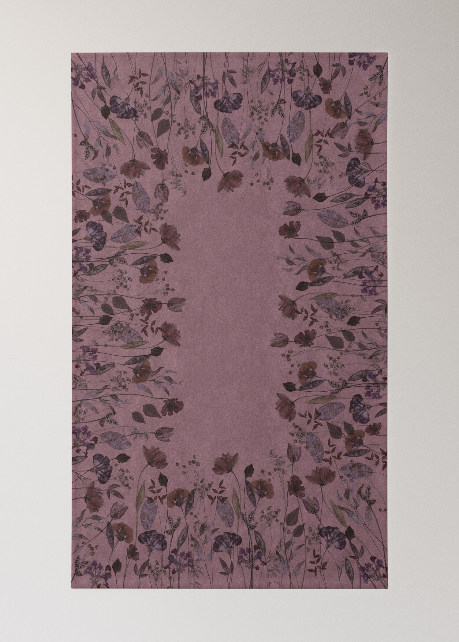 Cotton linen tablecloth with colored flowers for 8 to 10 diners - Details of the article 1