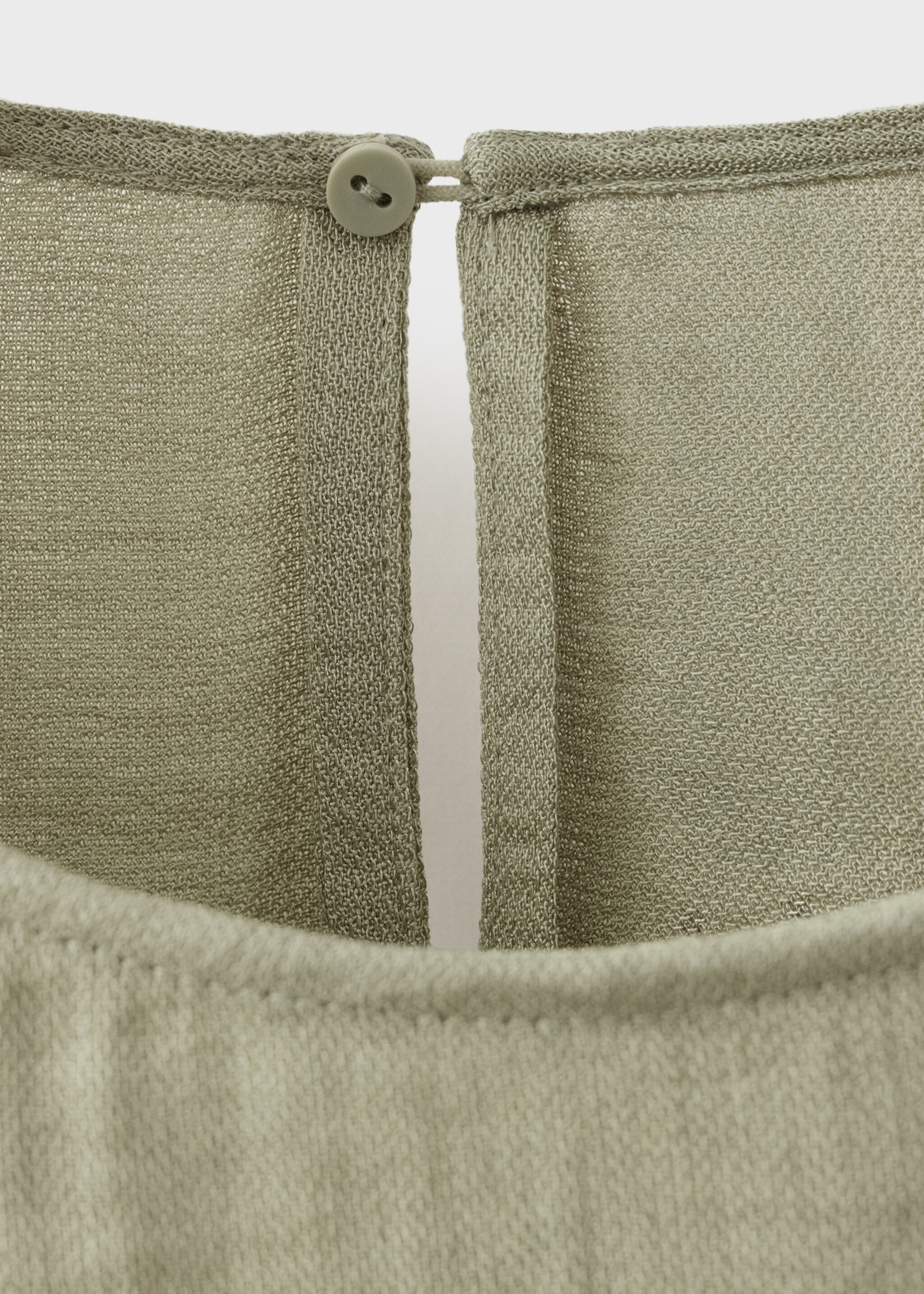 Oversized blouse with turn-up sleeves - Details of the article 0, Aqua Green. Ref: 17013797-00.