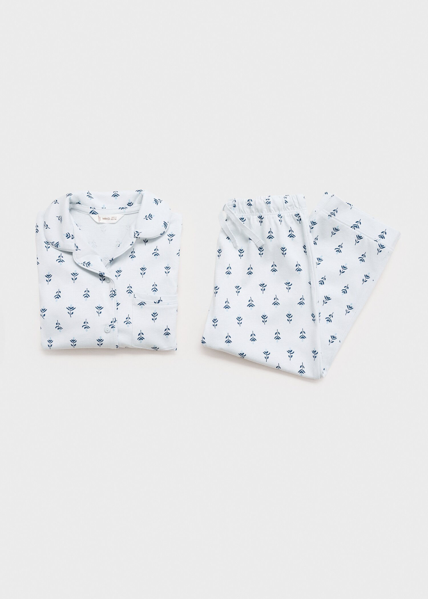 Floral-print pyjamas - Details of the article 0