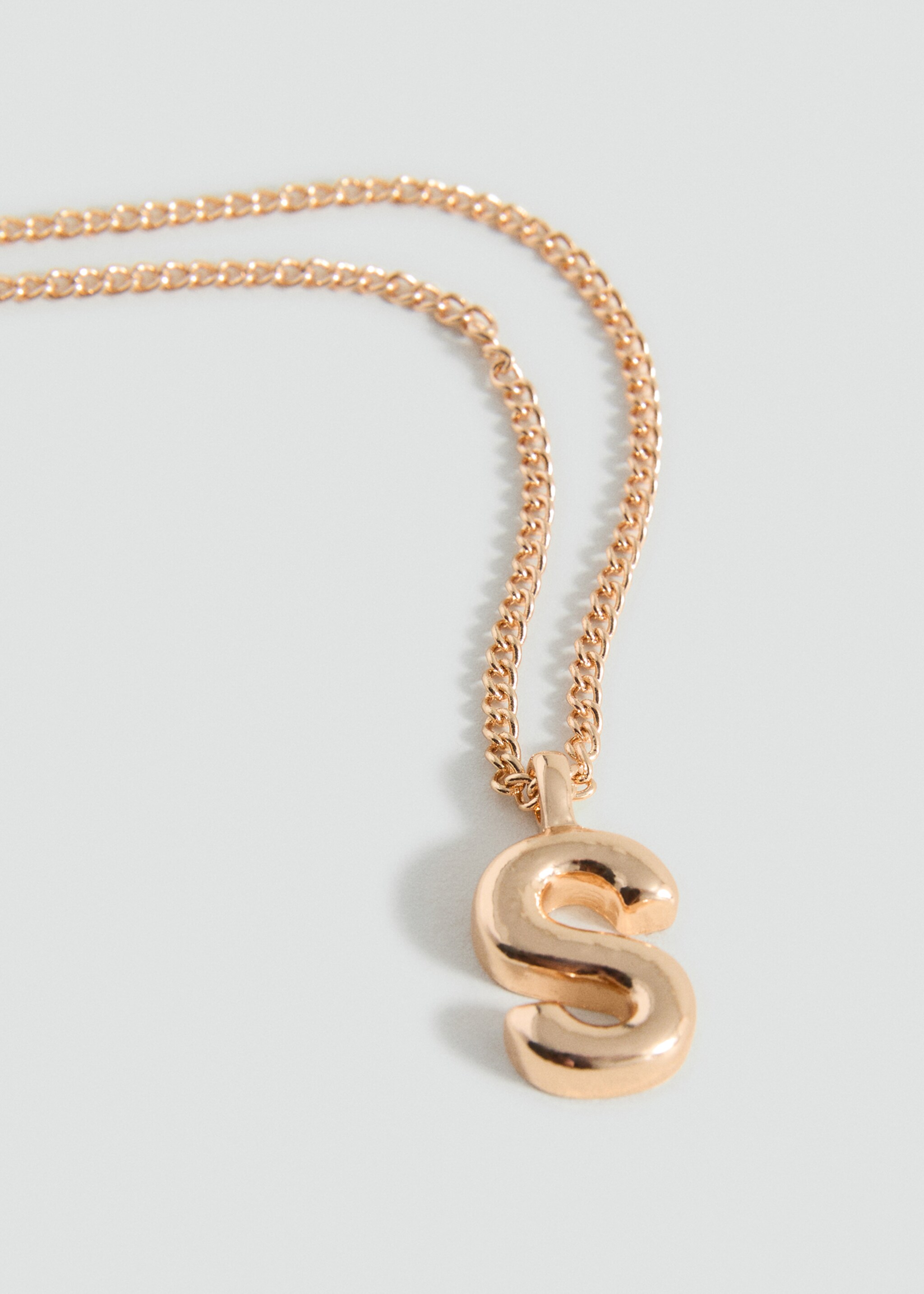 Letter Pendant Necklace - Medium plane