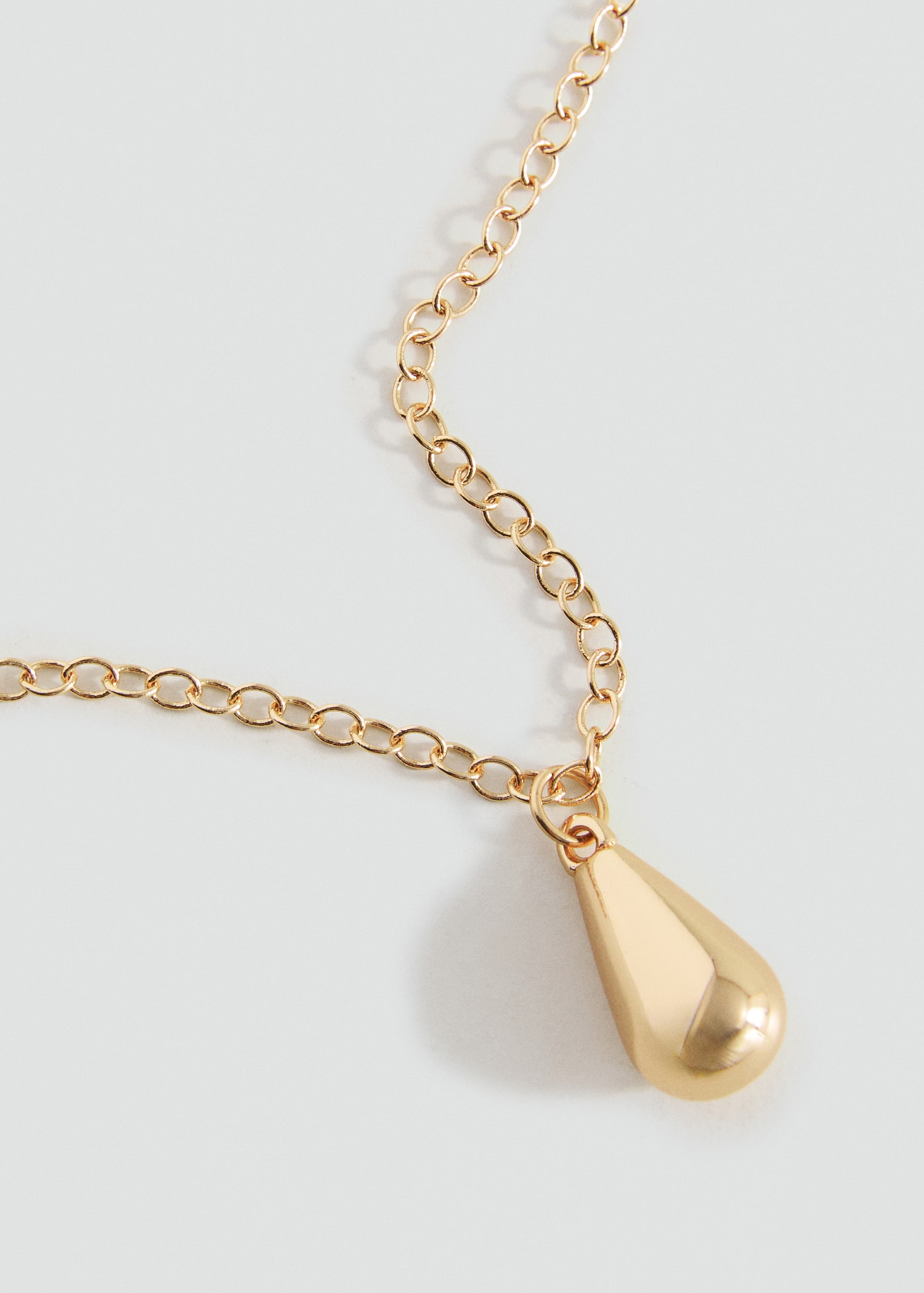 Necklace with drop detail - Medium plane