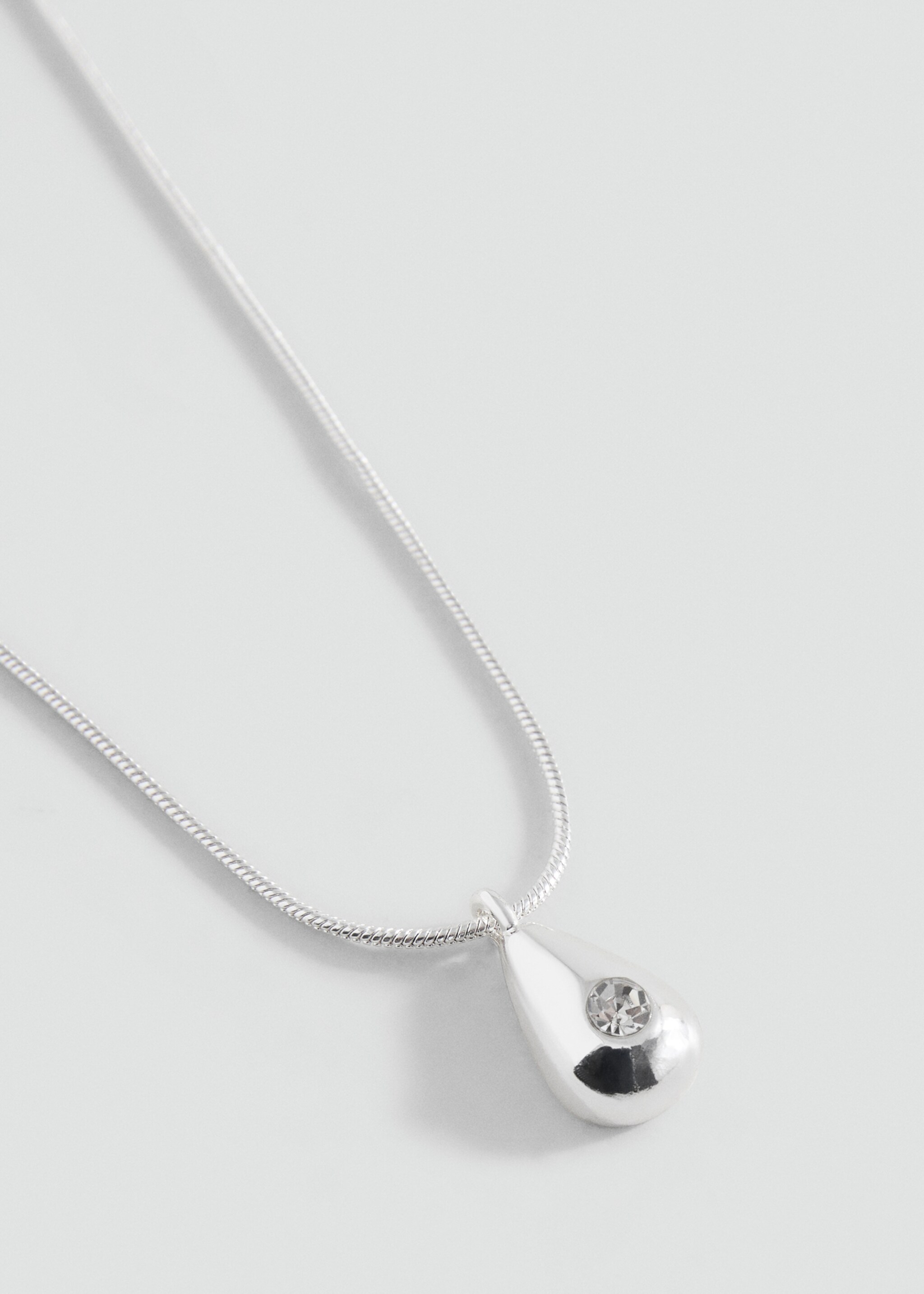 Collier chaîne goutte - Plan moyen, Argent. Ref: 17013815-00.