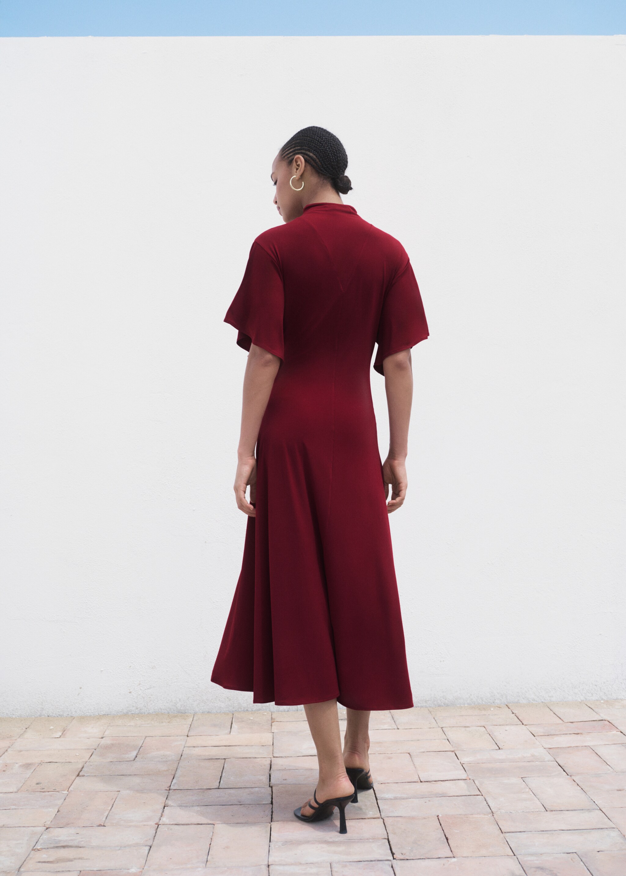 Robe midi manches évasées - Verso de l’article