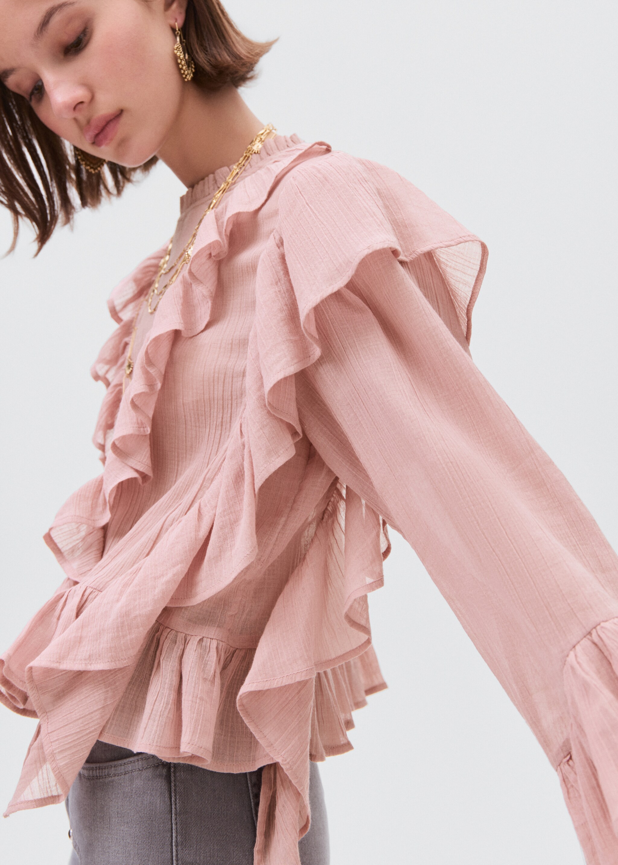 Blusa com folhos - Pormenor do artigo 1