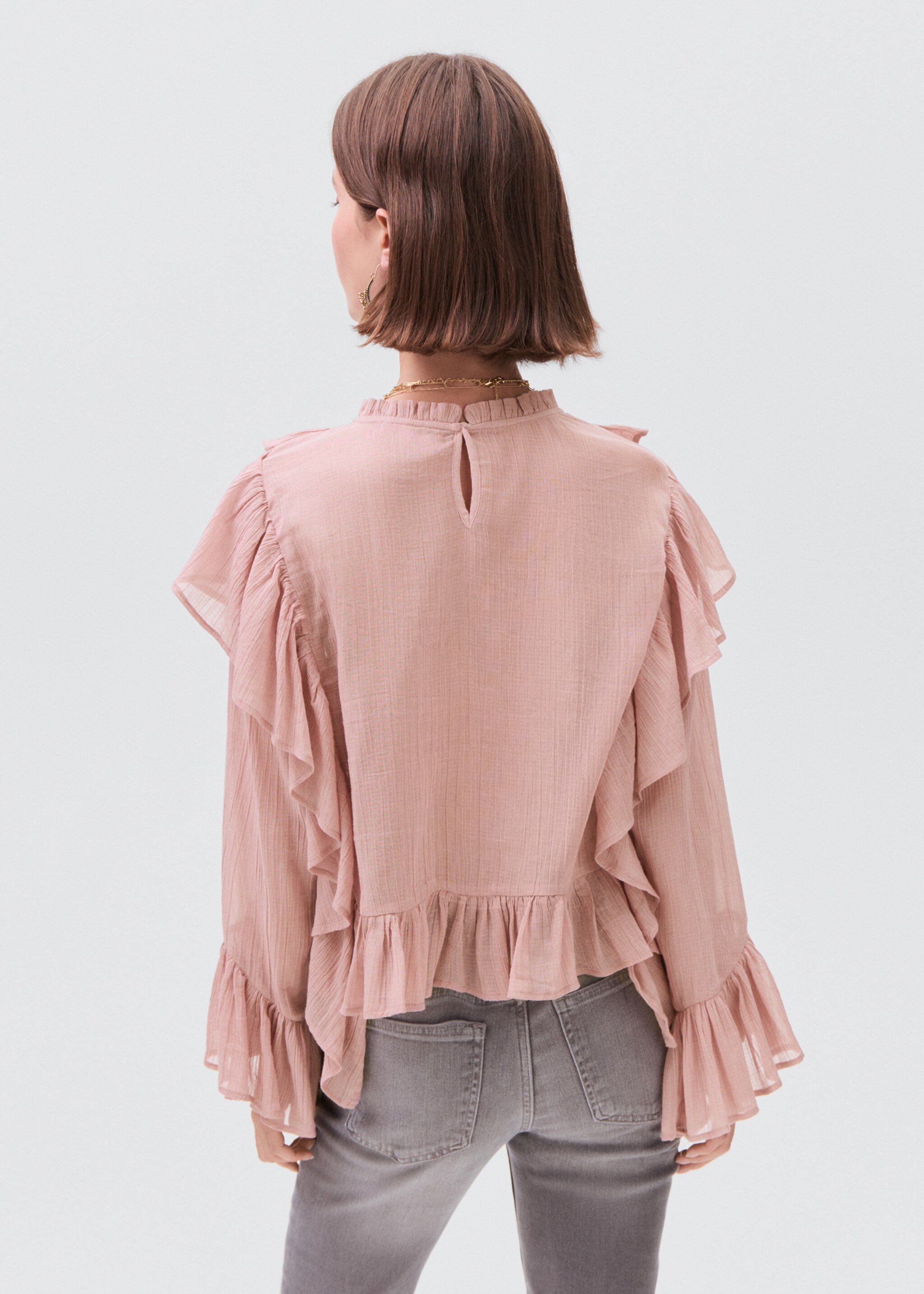Blusa com folhos - Verso do artigo