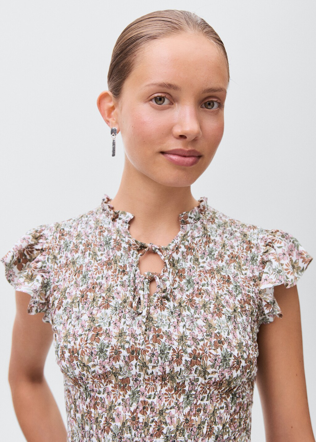 Floral print blouse