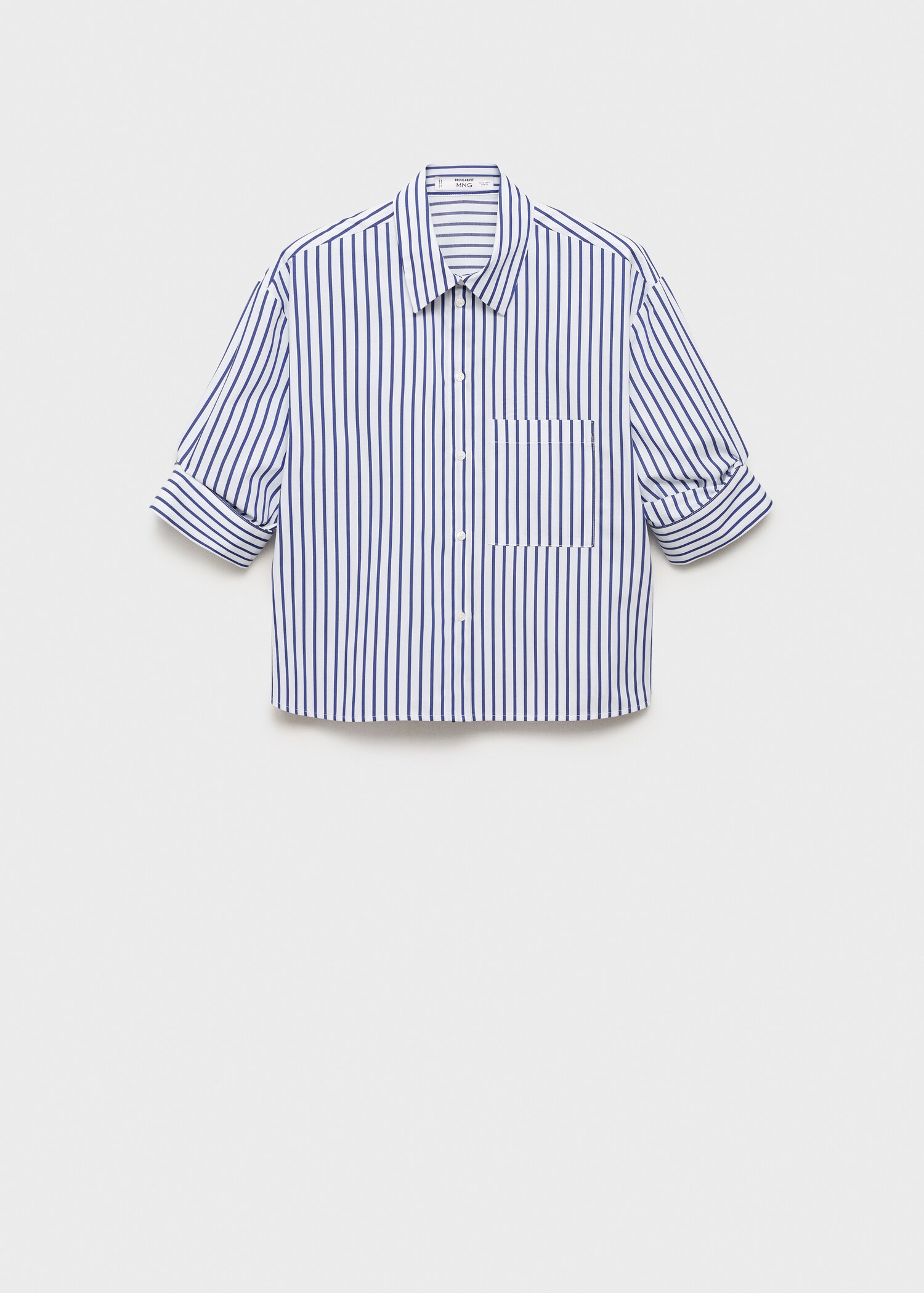 Chemise crop rayures - Article sans modèle