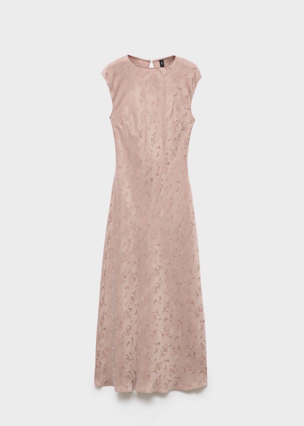 Satin floral jacquard dress - Women | MANGO USA
