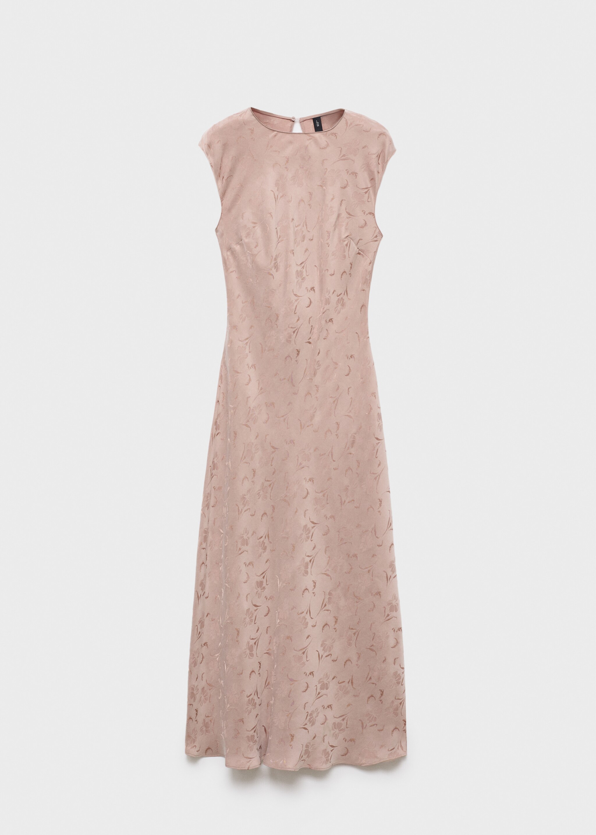 Satin floral jacquard dress - Article without model