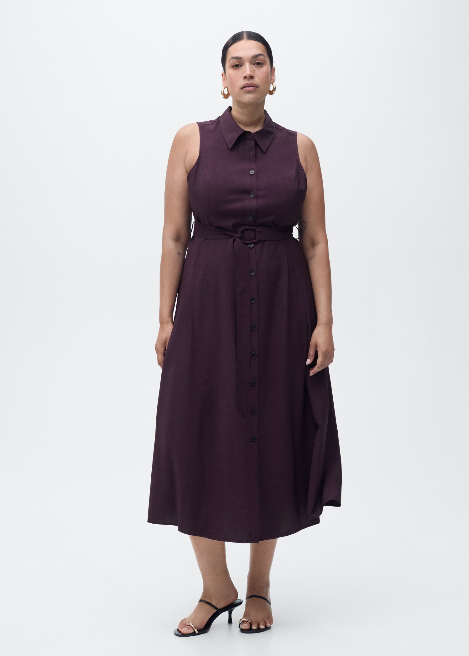 Vestido camisero cinturón - Detalle del artículo 3