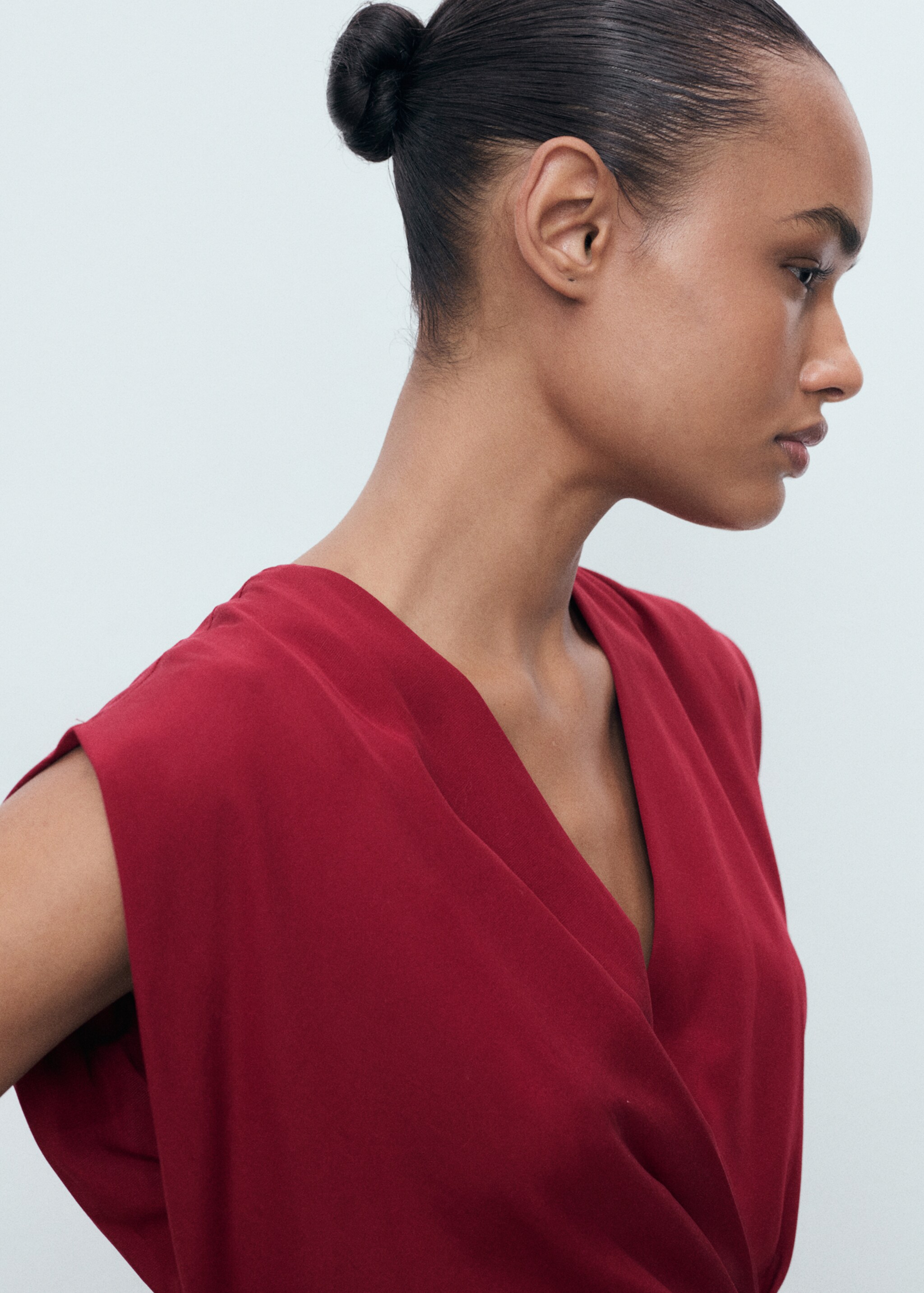 Robe lyocell croisée - Détail de l'article 1