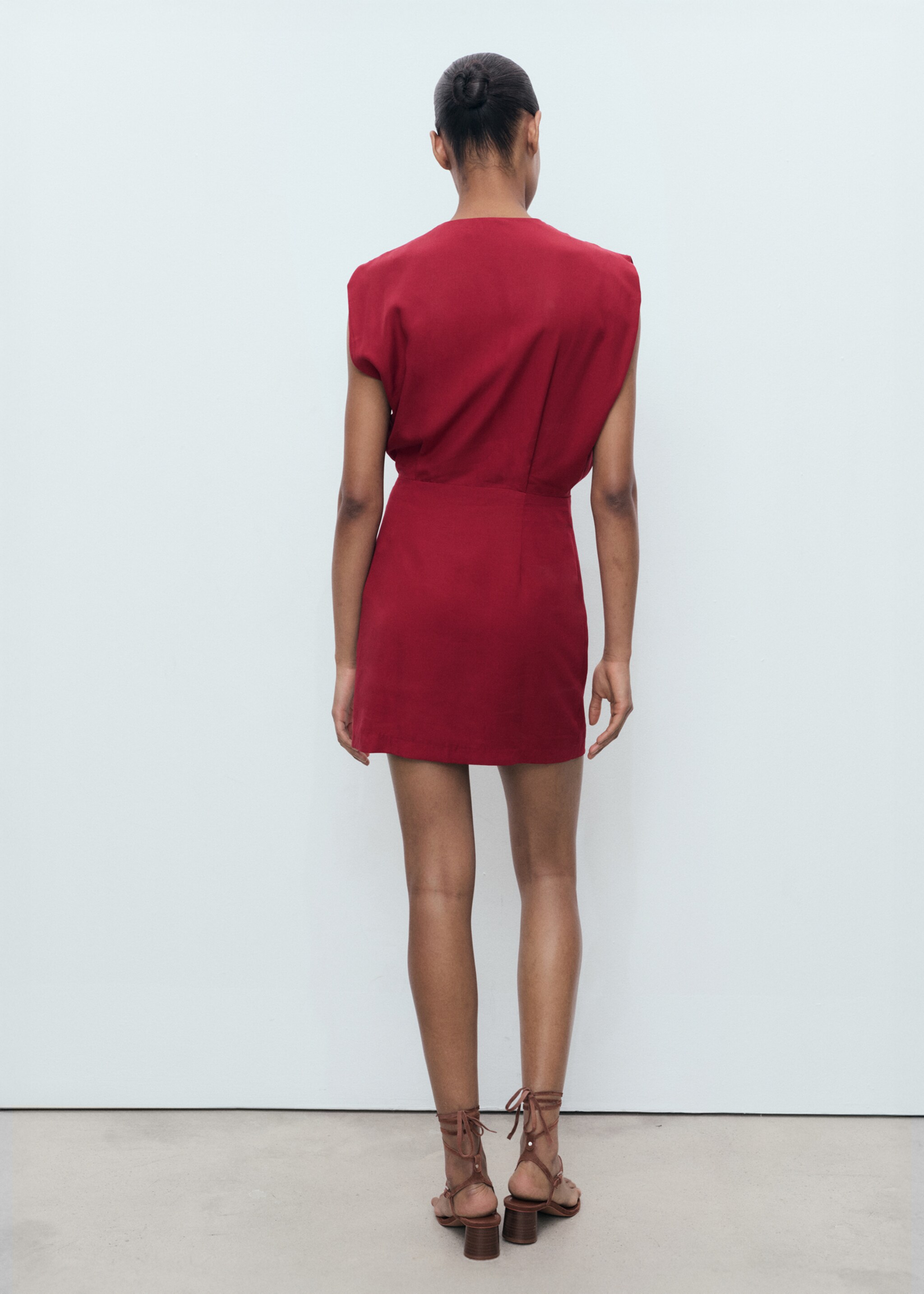Robe lyocell croisée - Verso de l’article