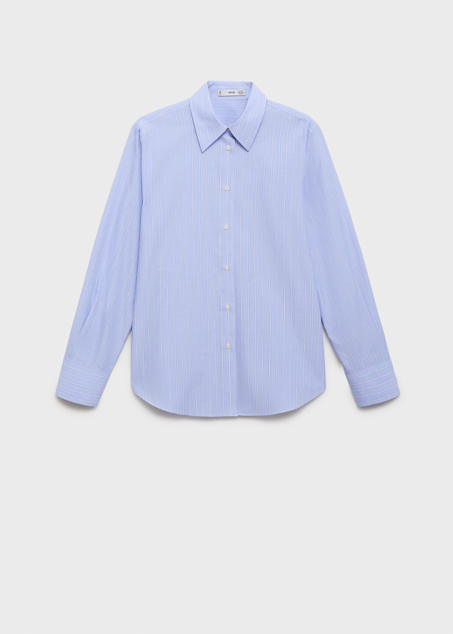 Chemise droite en mélange de coton et lyocell - Article sans modèle