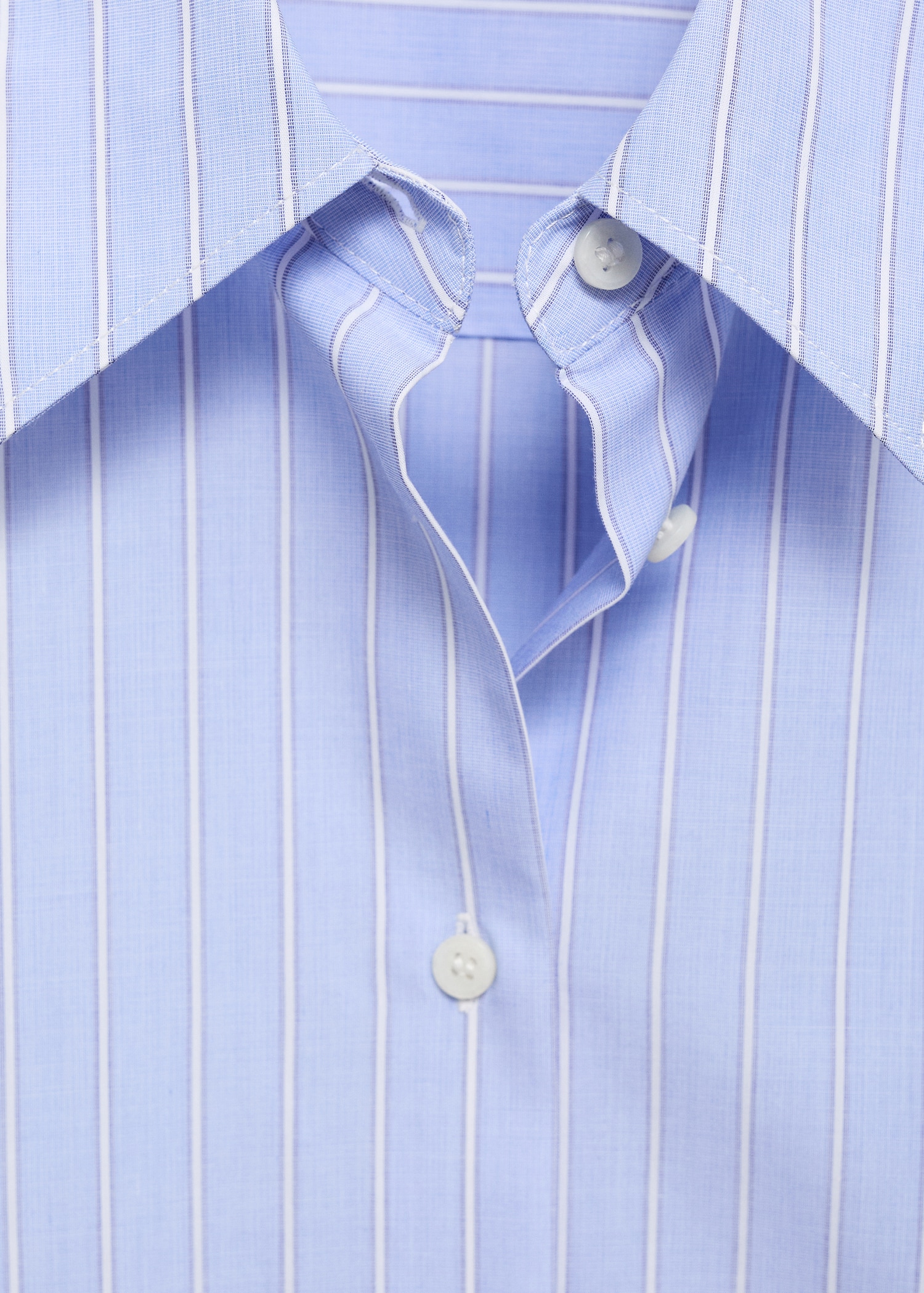 Chemise droite en mélange de coton et lyocell - Détail de l'article 8