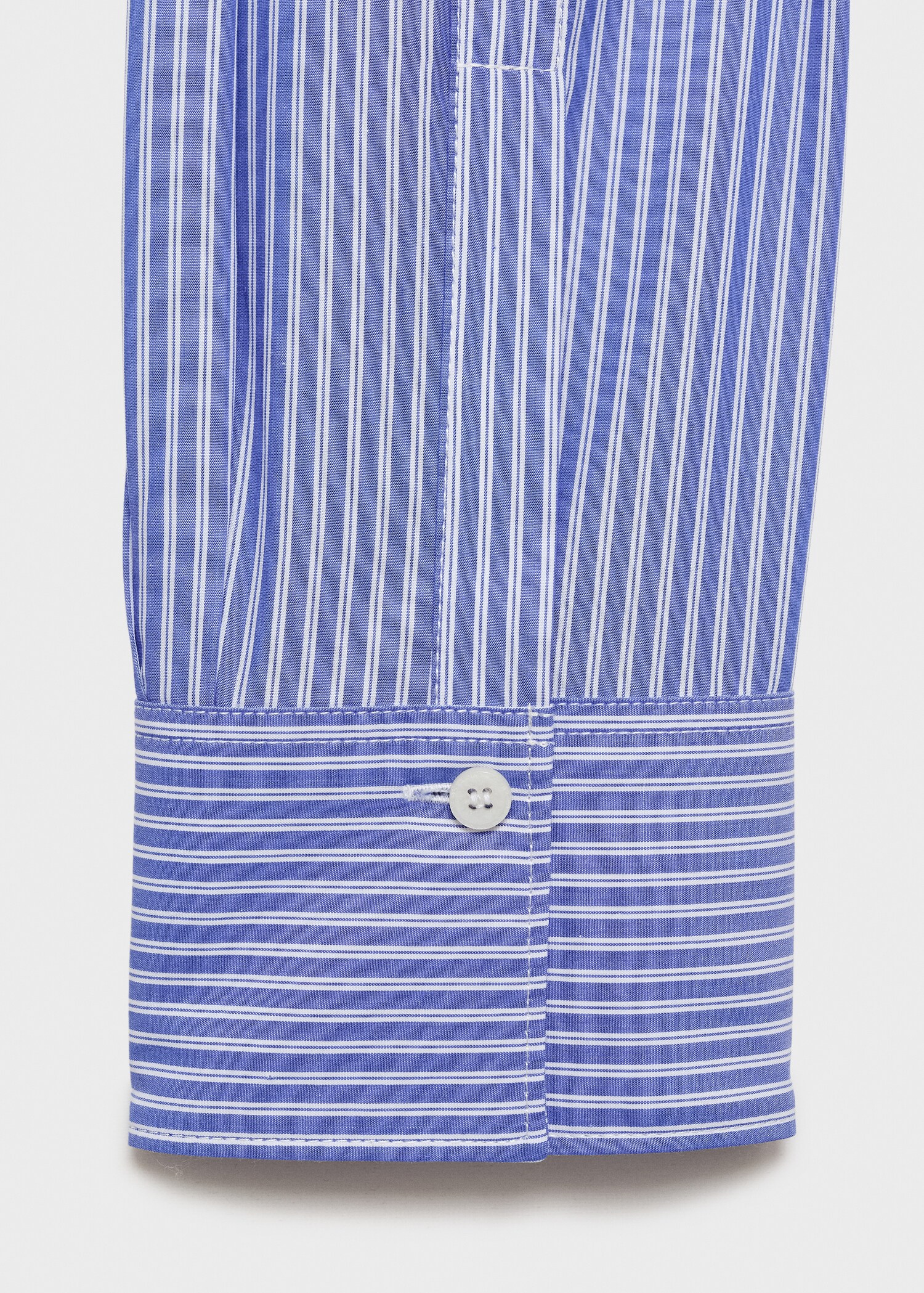 Straight shirt in cotton and lyocell mix - Details of the article 0