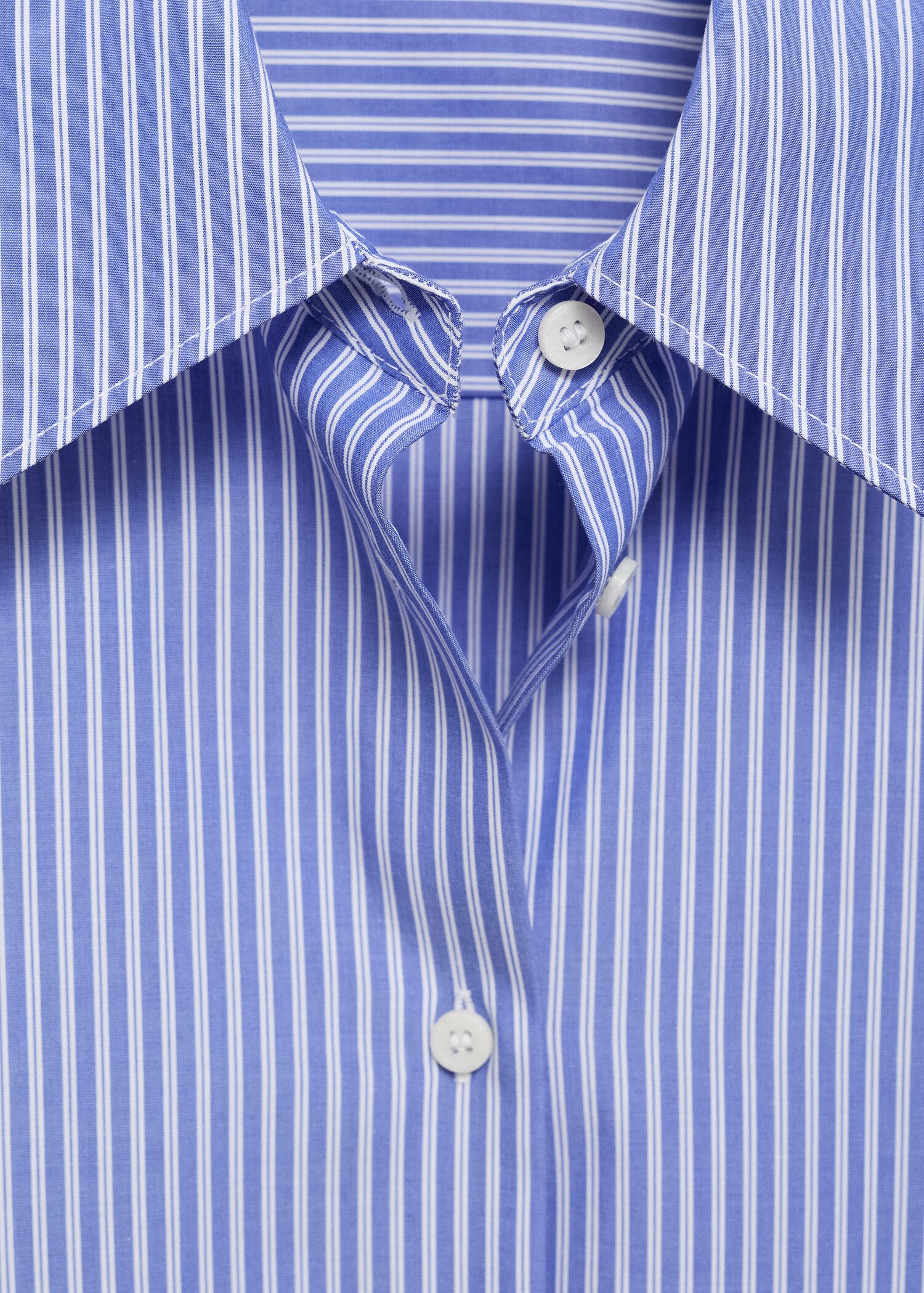Straight shirt in cotton and lyocell mix - Details of the article 8
