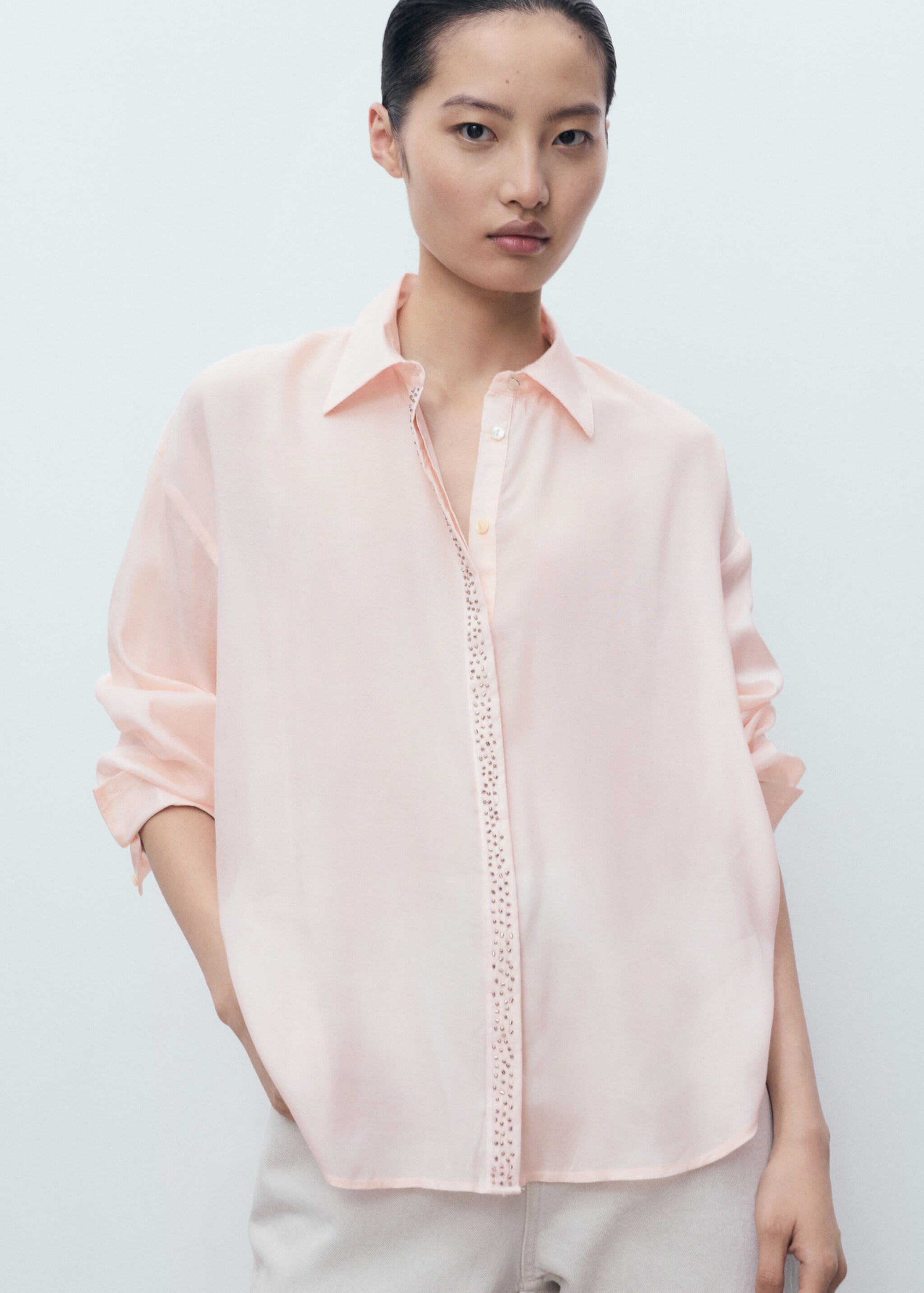 Chemise modale strass - Plan moyen