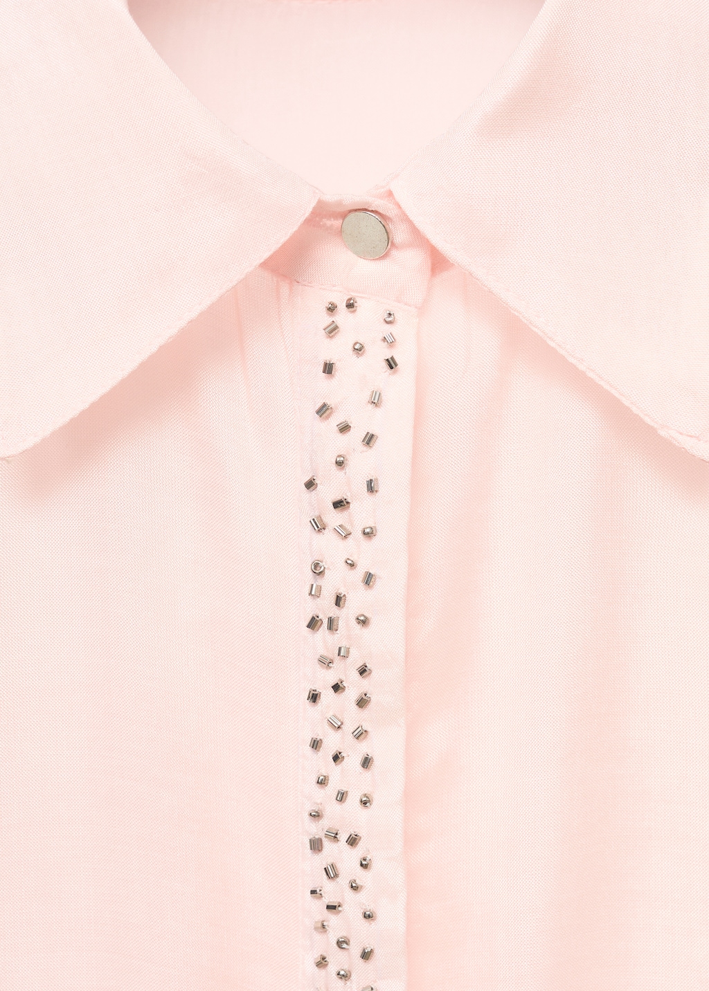 Modal shirt with rhinestones