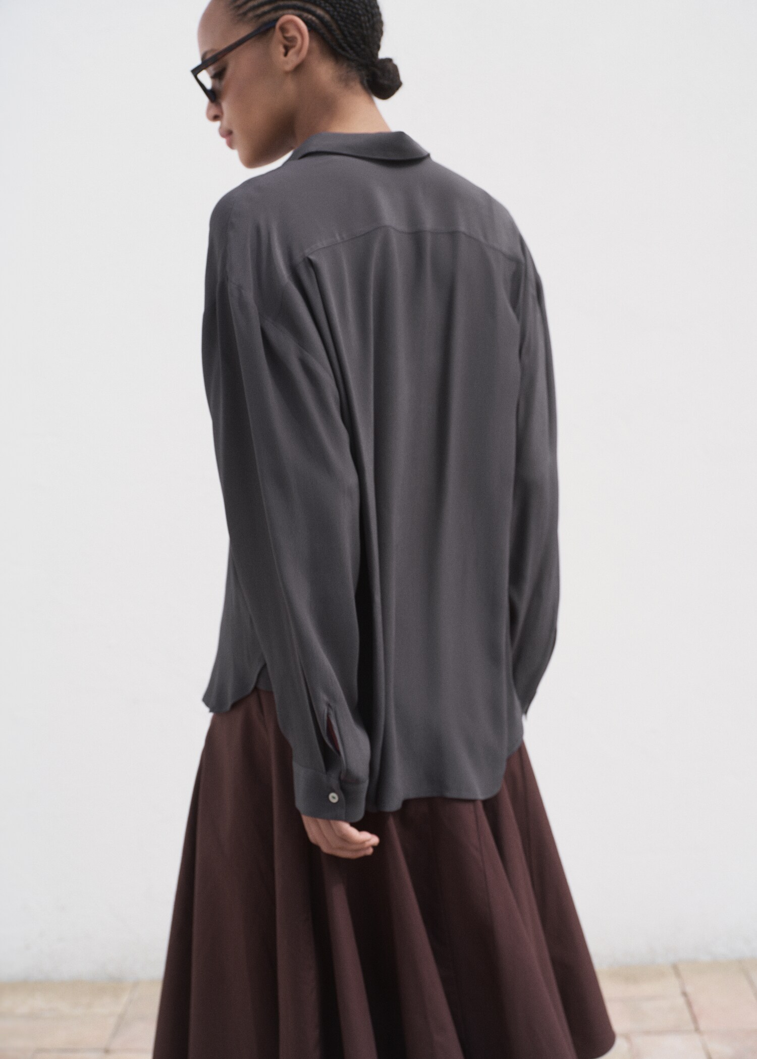 Oversize flowy shirt - Reverse of the article