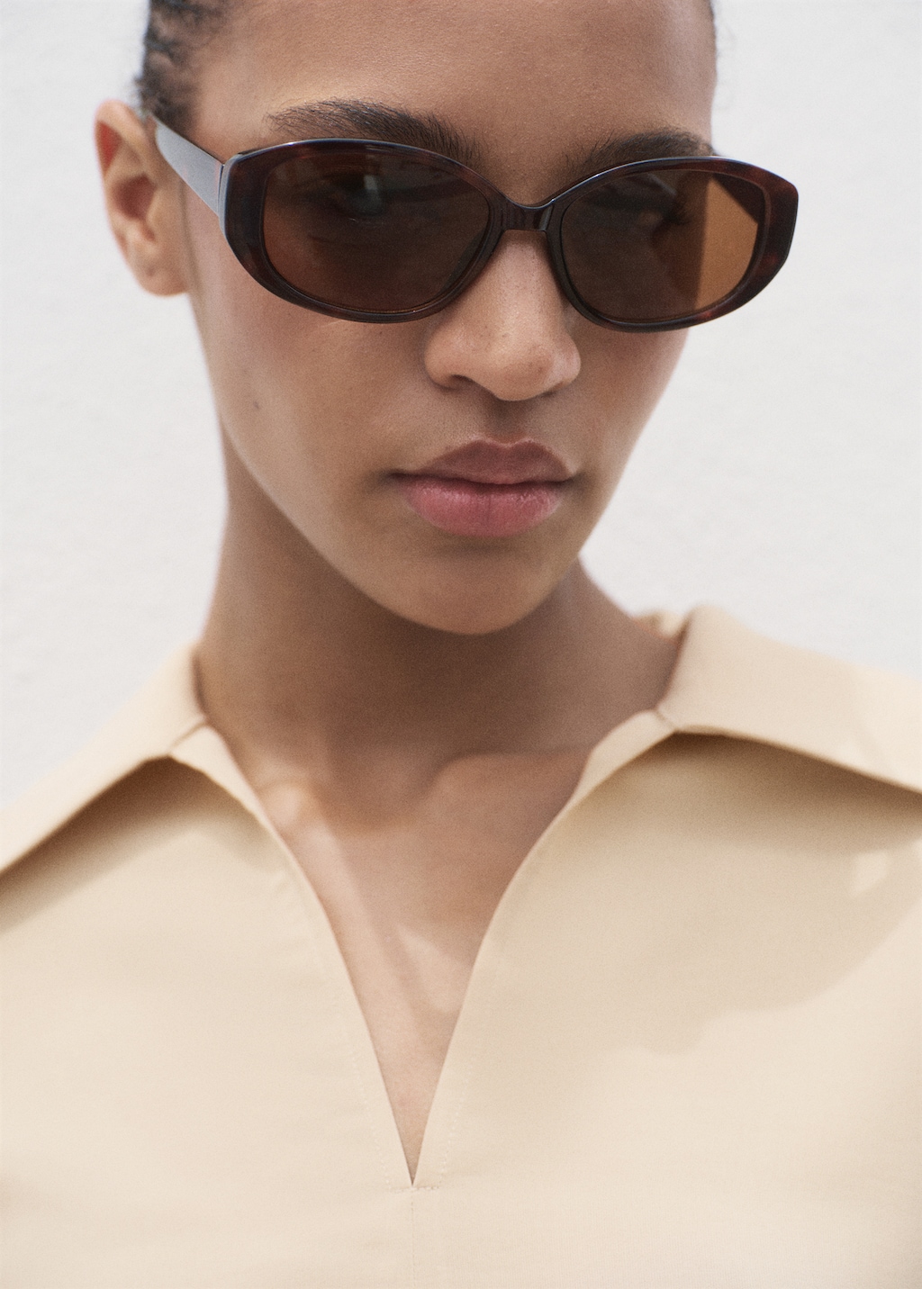 Oversized three-quarter sleeve shirt