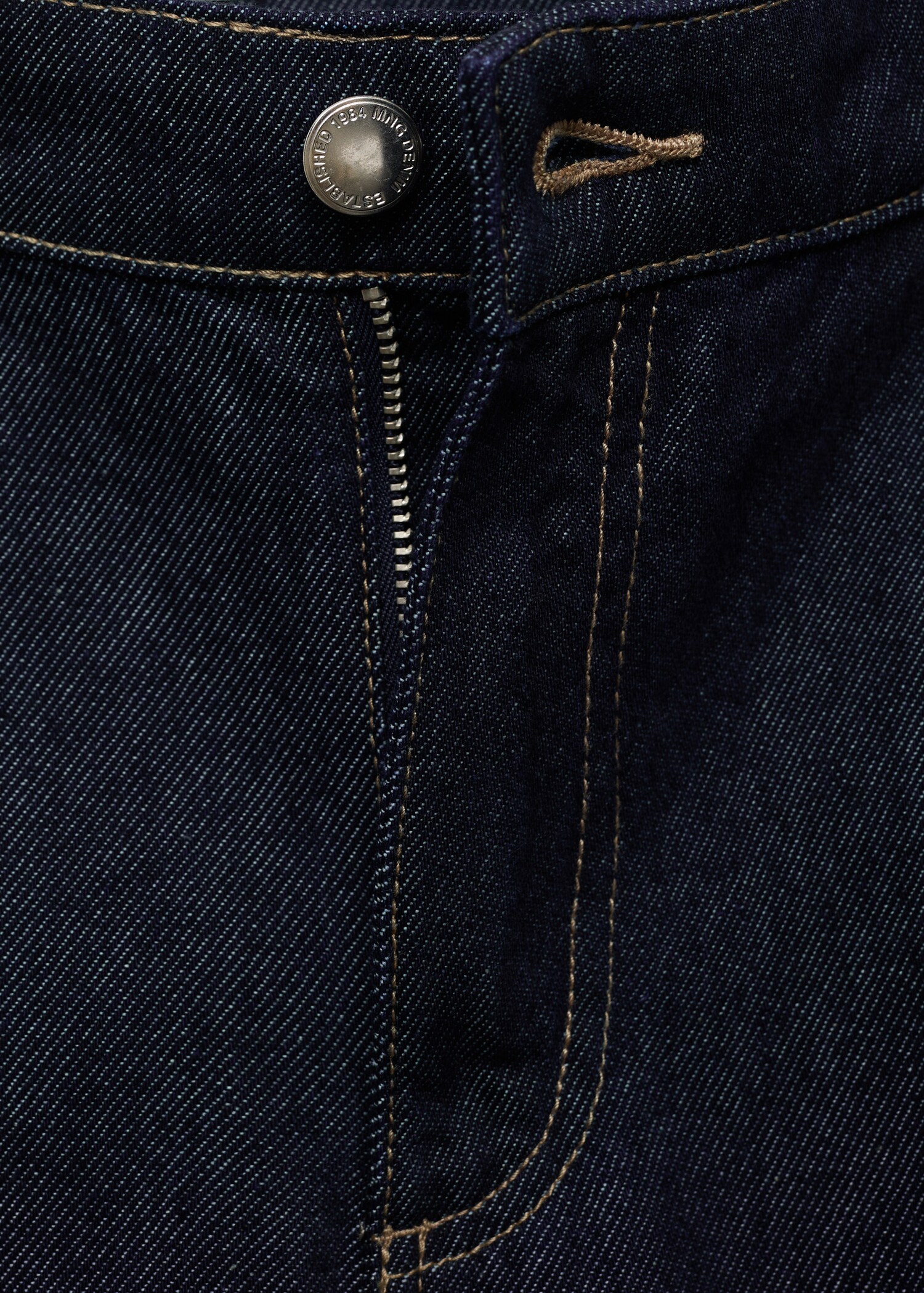 Wide-leg pleated jeans - Details of the article 8
