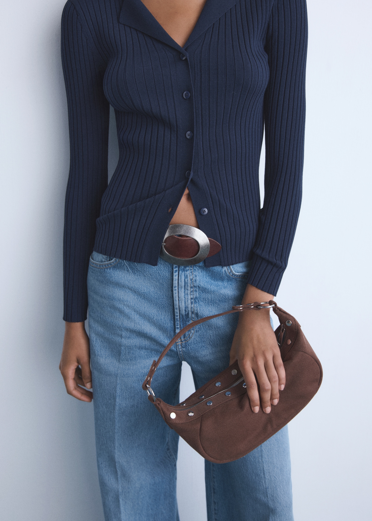 Jeans wideleg vita alta - Dettaglio dell'articolo 6