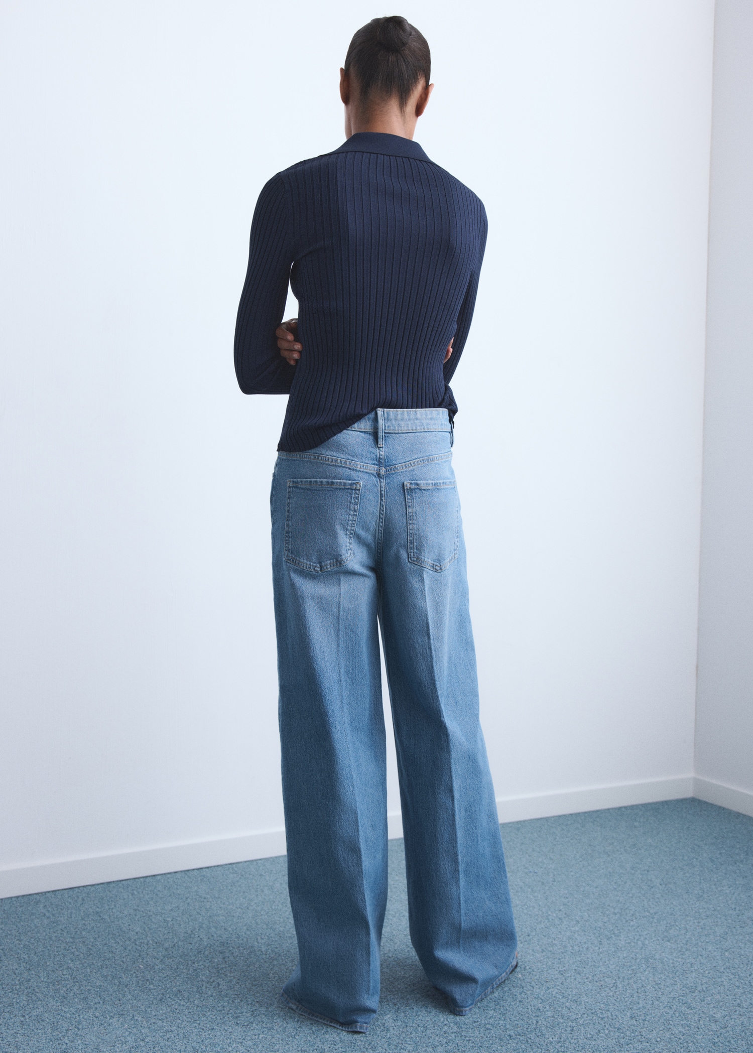 Jeans wideleg vita alta - Retro dell'articolo
