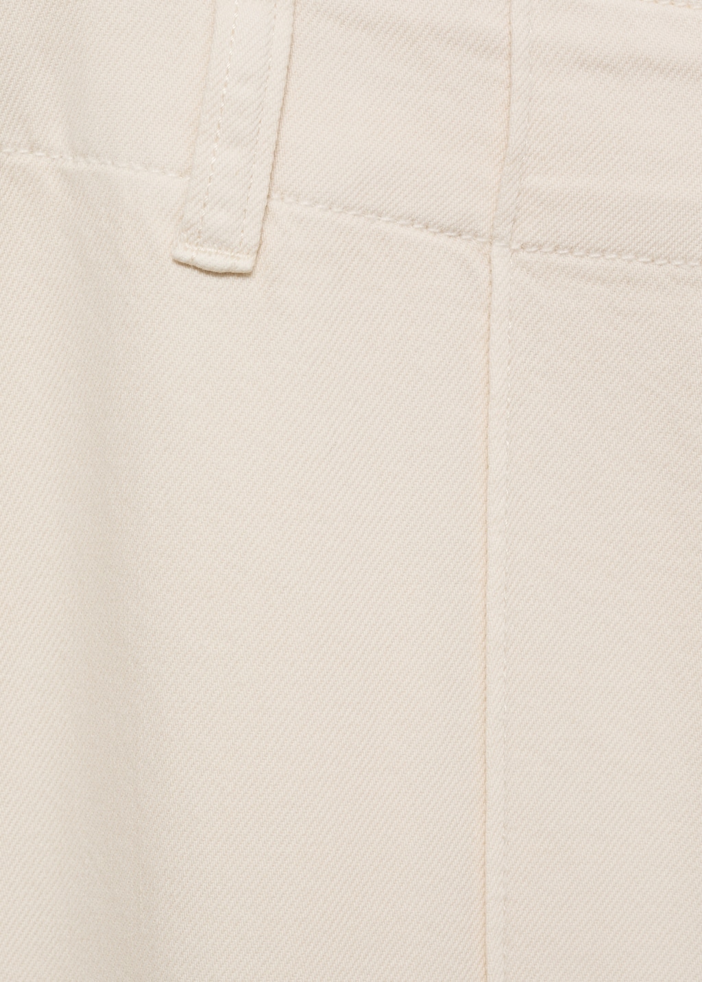 Wide leg denim pants with stitching