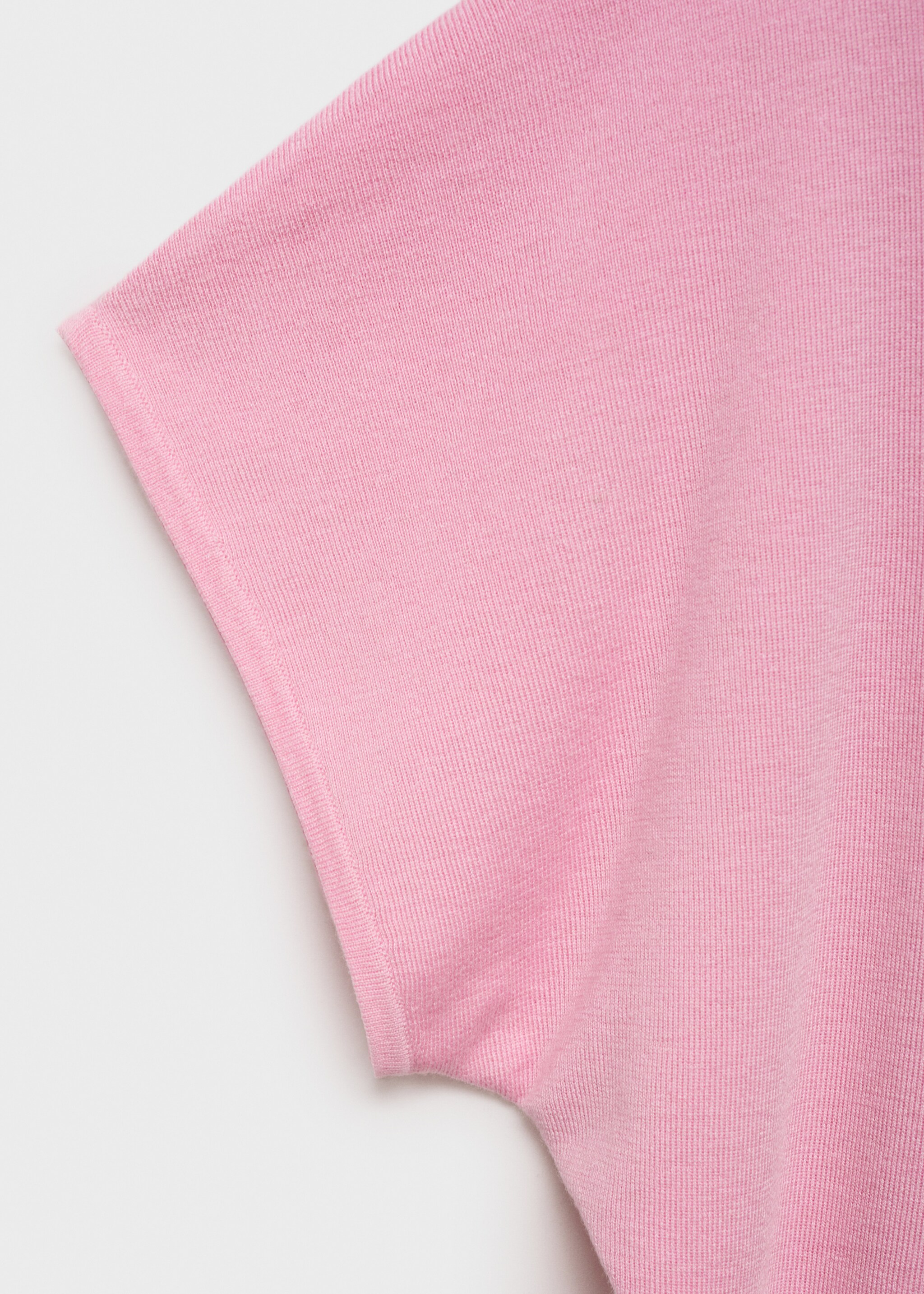 Short-sleeved polo-neck sweater - Details of the article 0