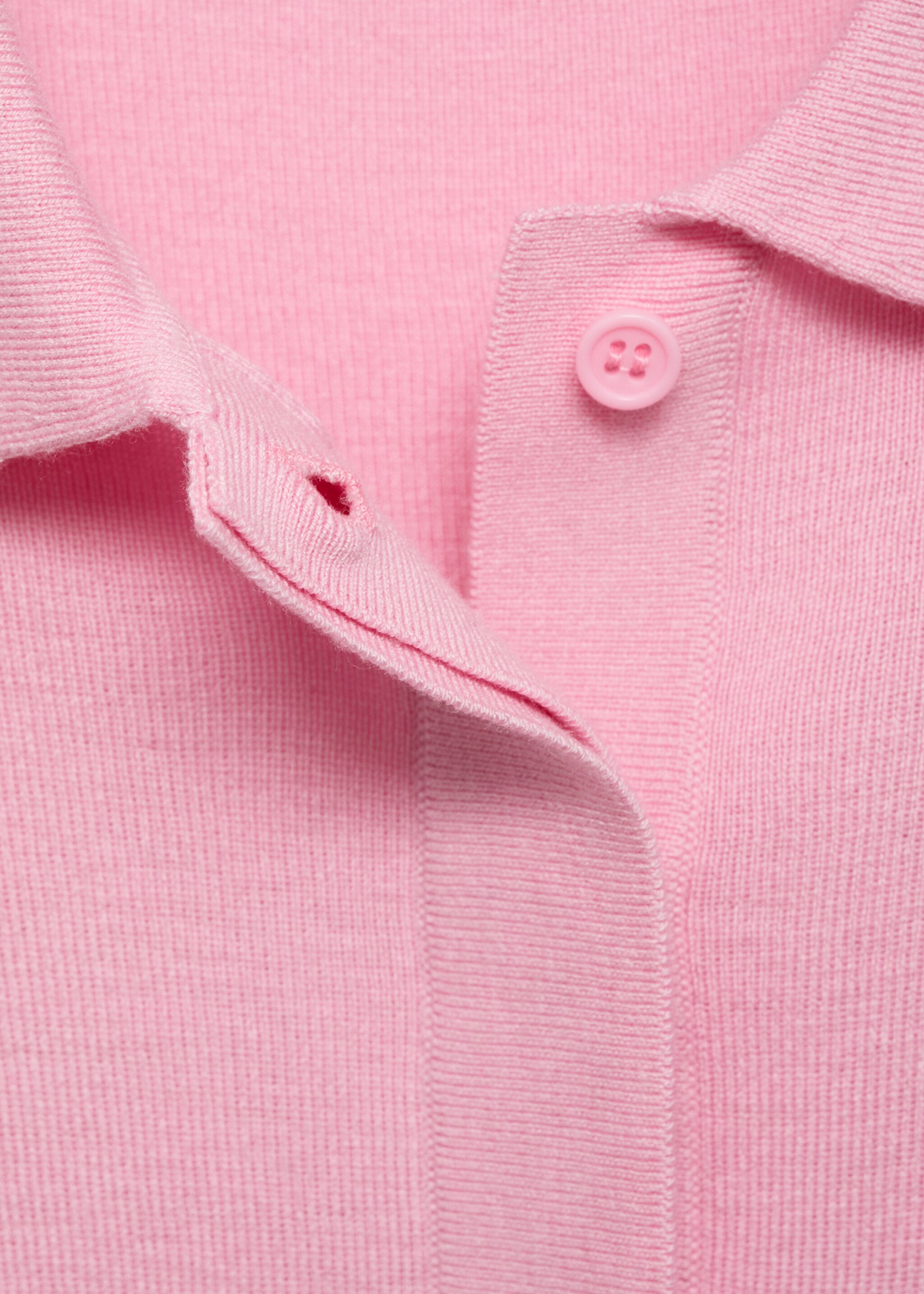 Short-sleeved polo-neck sweater - Details of the article 8