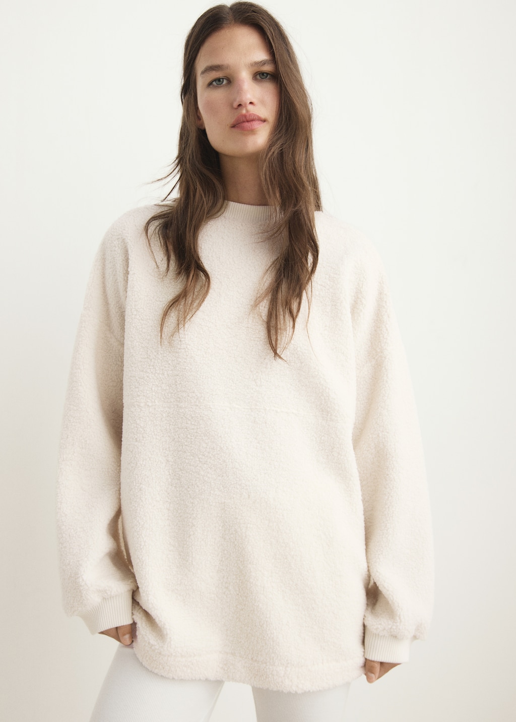 Shearling pyjama sweatshirt