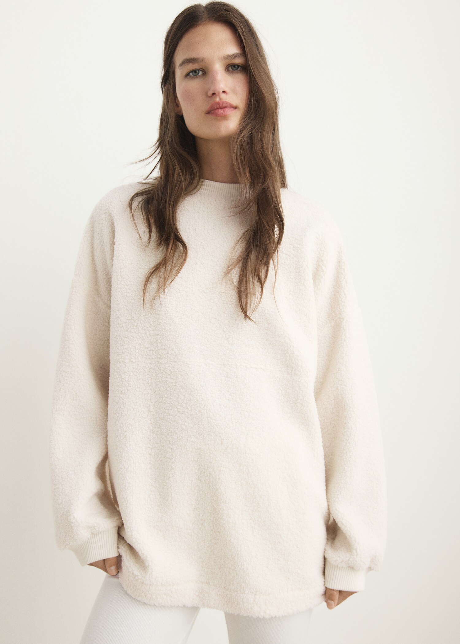 Shearling pyjama sweatshirt - Medium plane