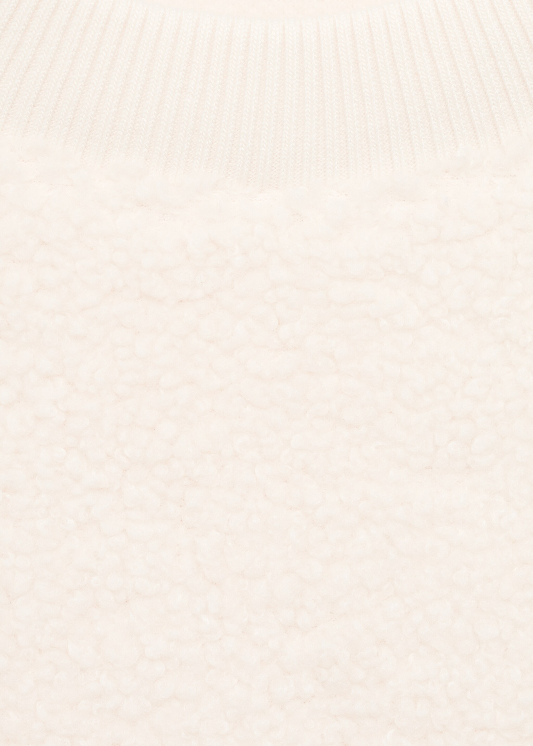 Shearling pyjama sweatshirt - Details of the article 0, Ivory White. Ref: 17014106-00.