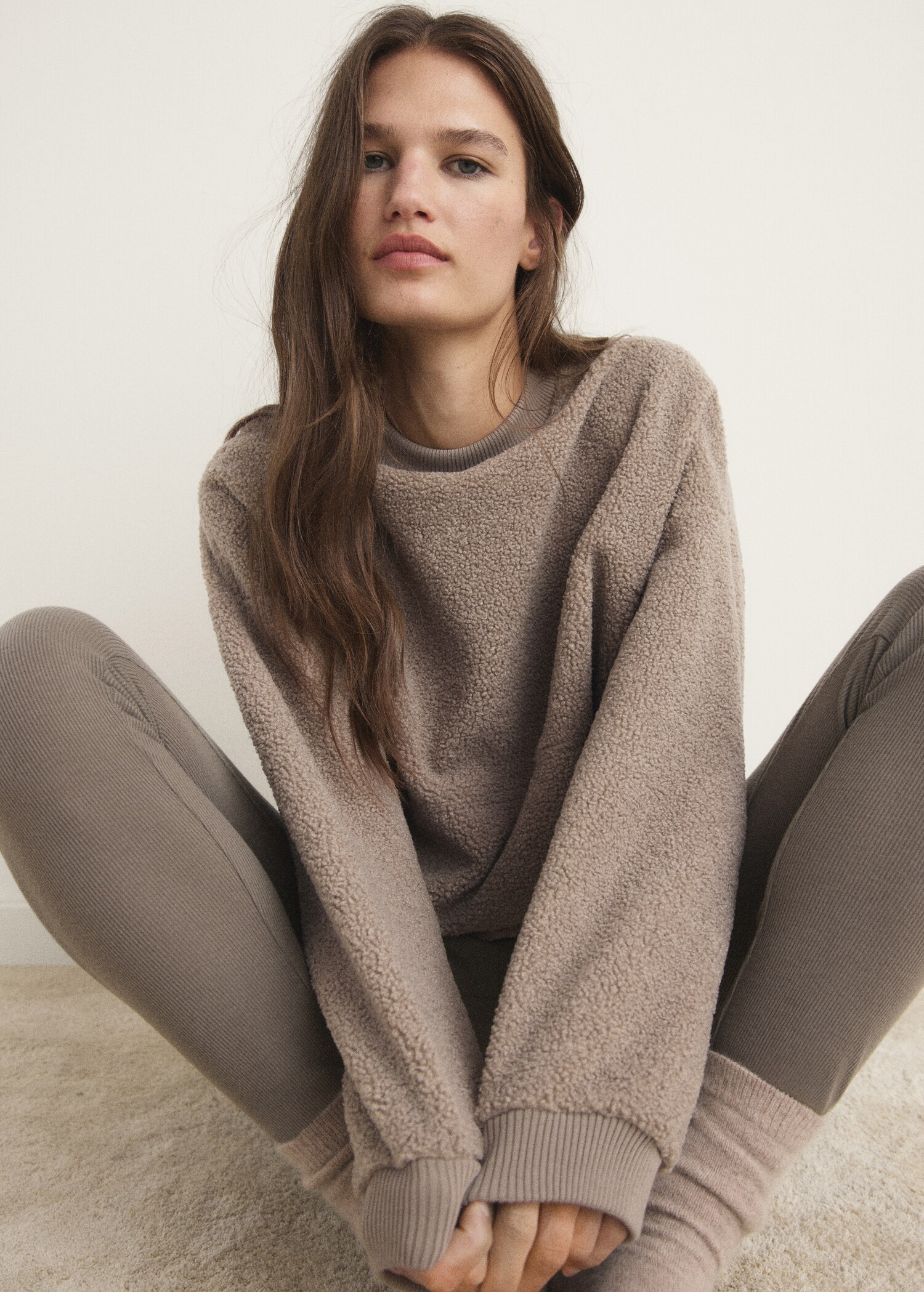 Shearling pyjama sweatshirt - Details of the article 2