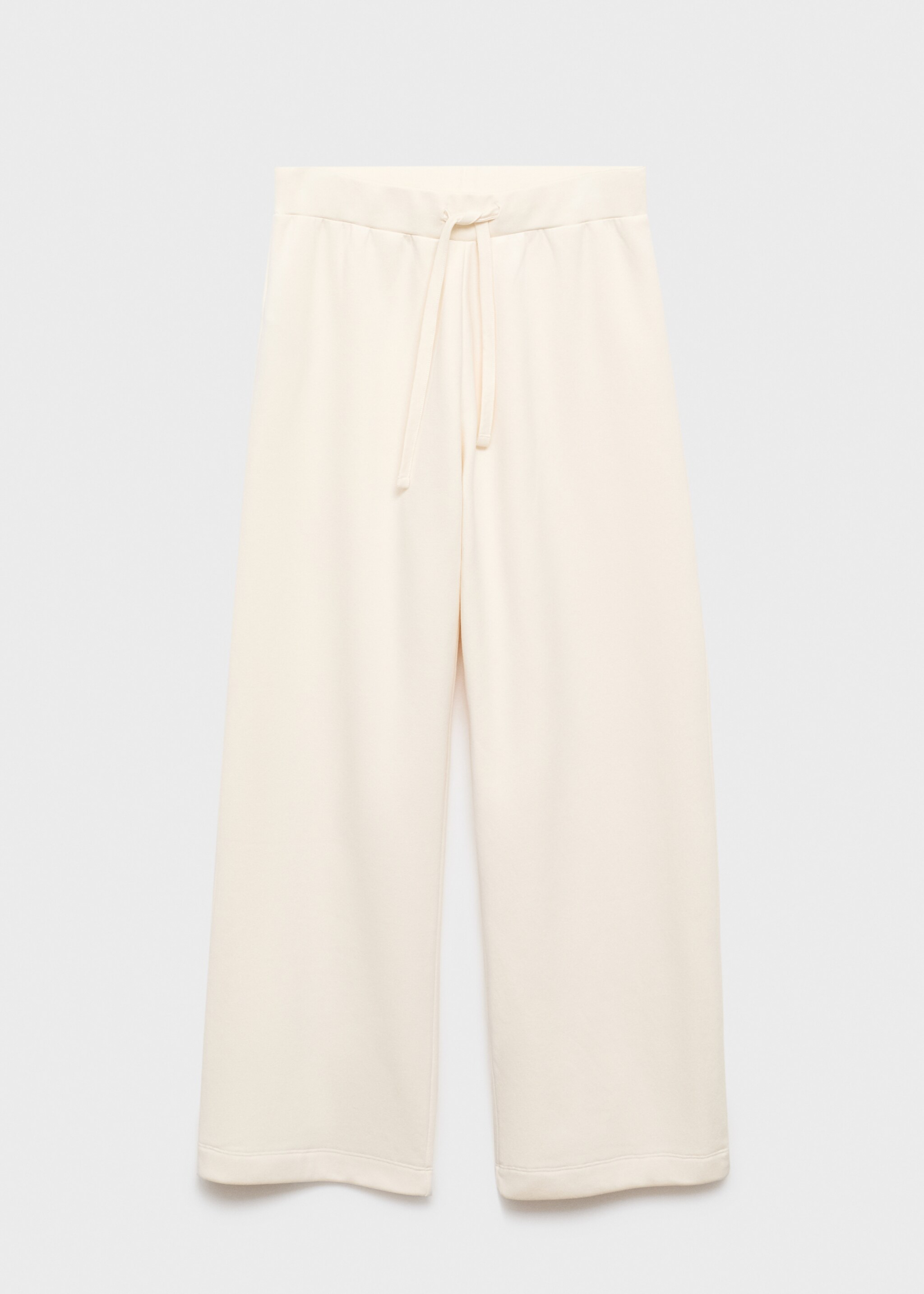 Fluid long cotton trousers - Article without model, Vanilla. Ref: 17014108-00.