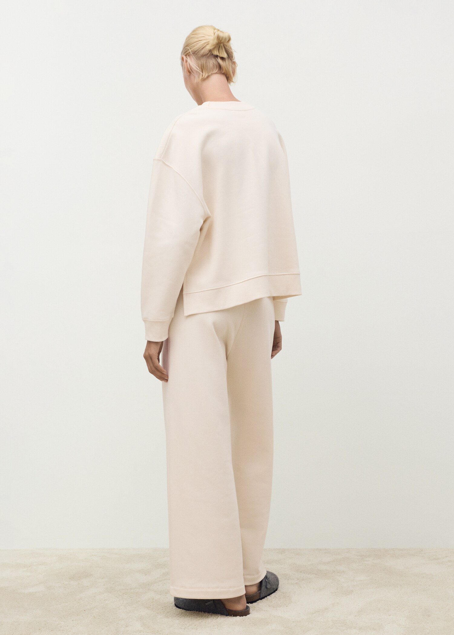 Fluid long cotton trousers - Reverse of the article