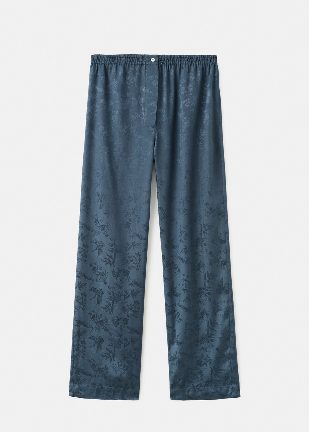 Jacquard satin pajama pants - image 4