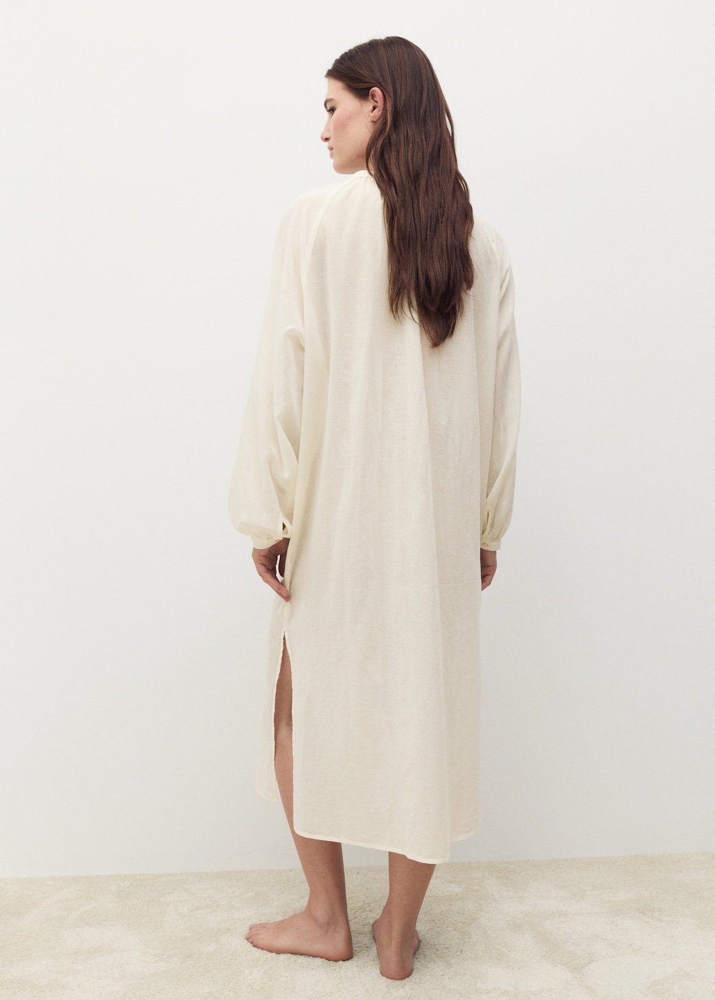 Cotton tunic with buttons - image 3