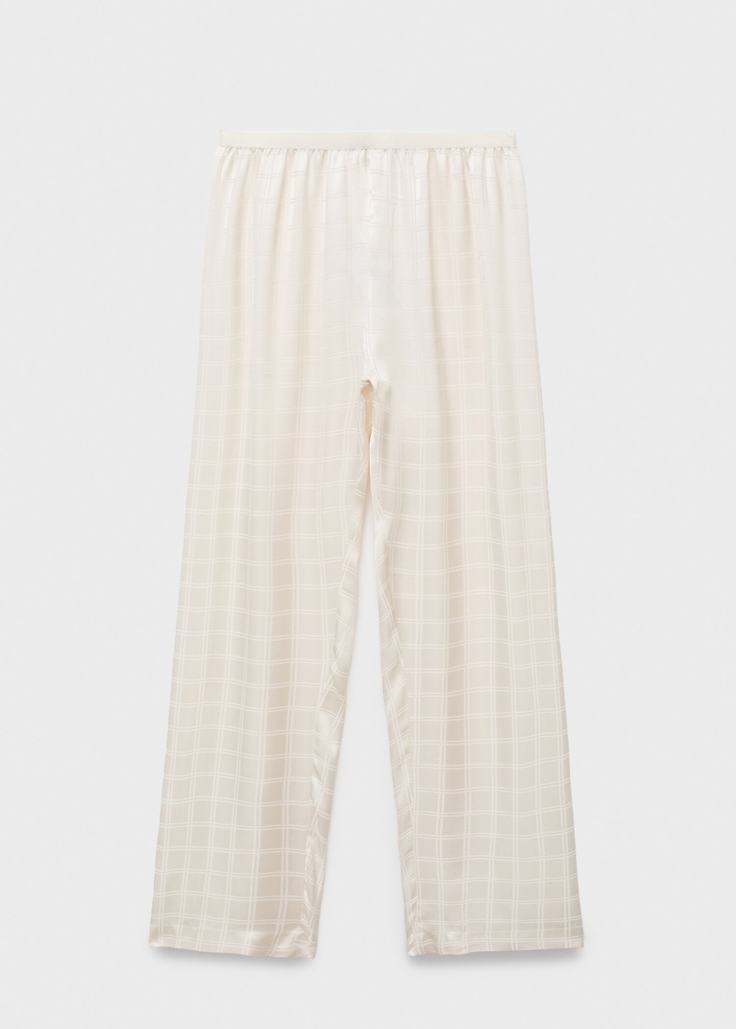 Rayon check pyjama trousers - Article without model