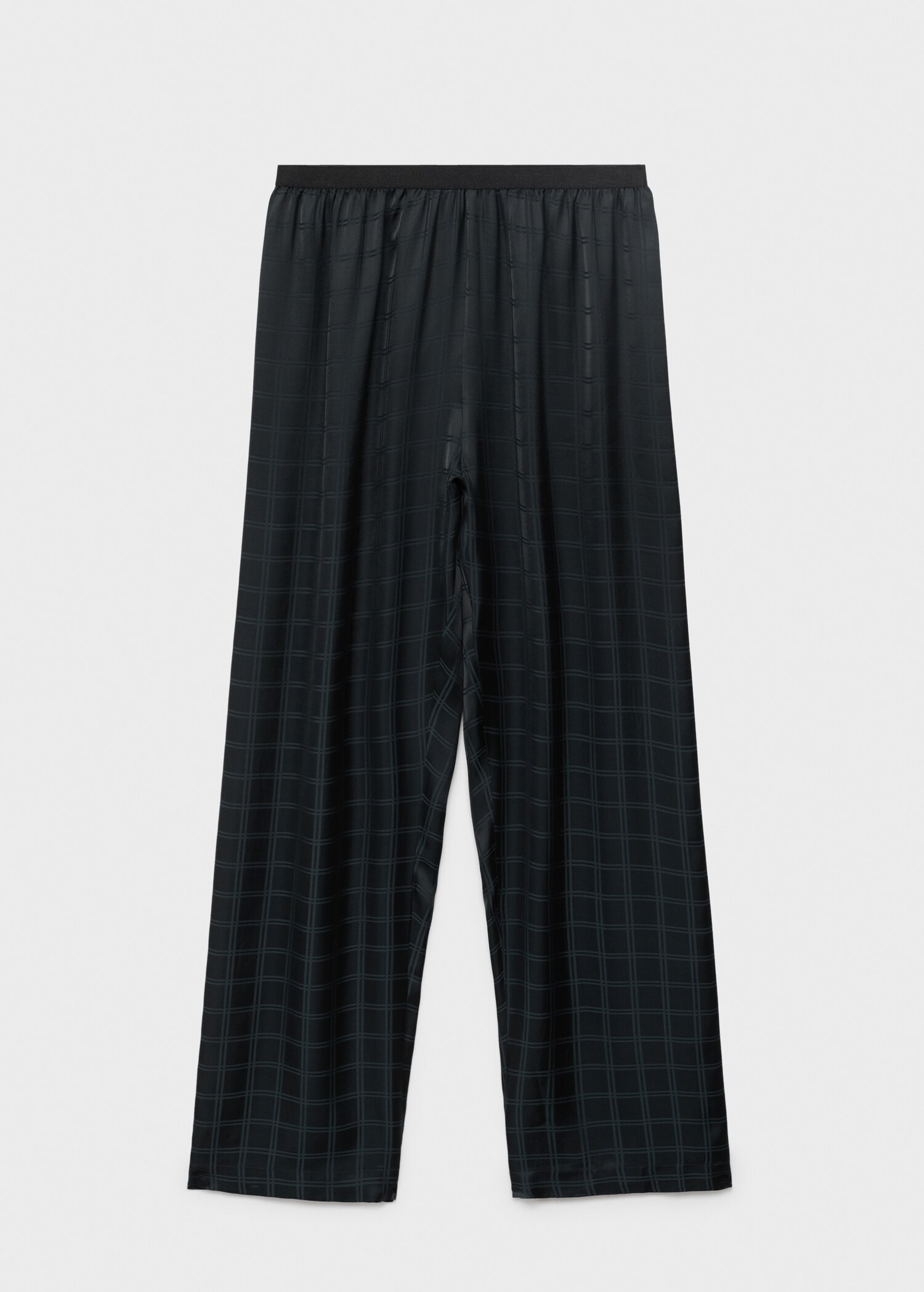 Rayon check pyjama trousers - Article without model
