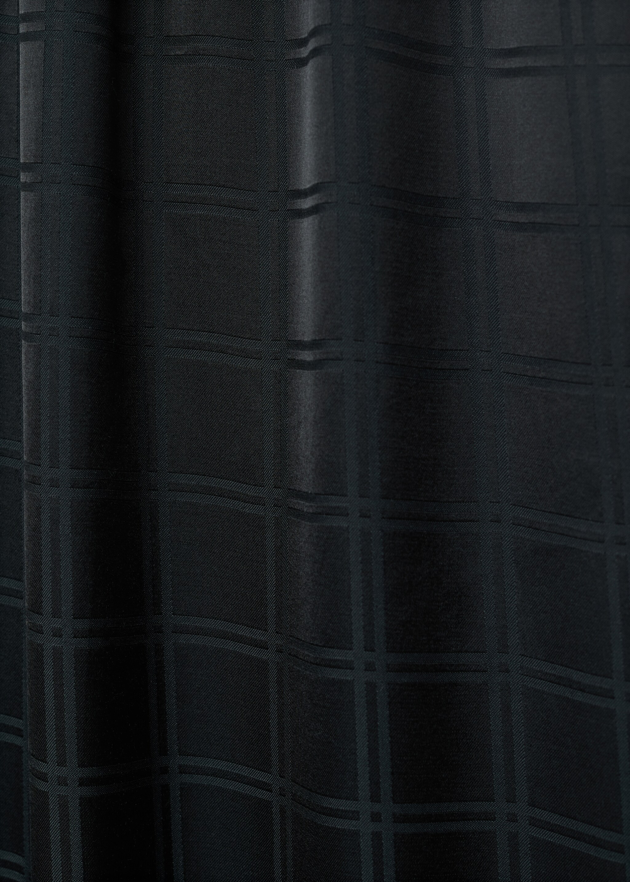 Rayon check pyjama trousers - Details of the article 0, Black. Ref: 17014111-00.