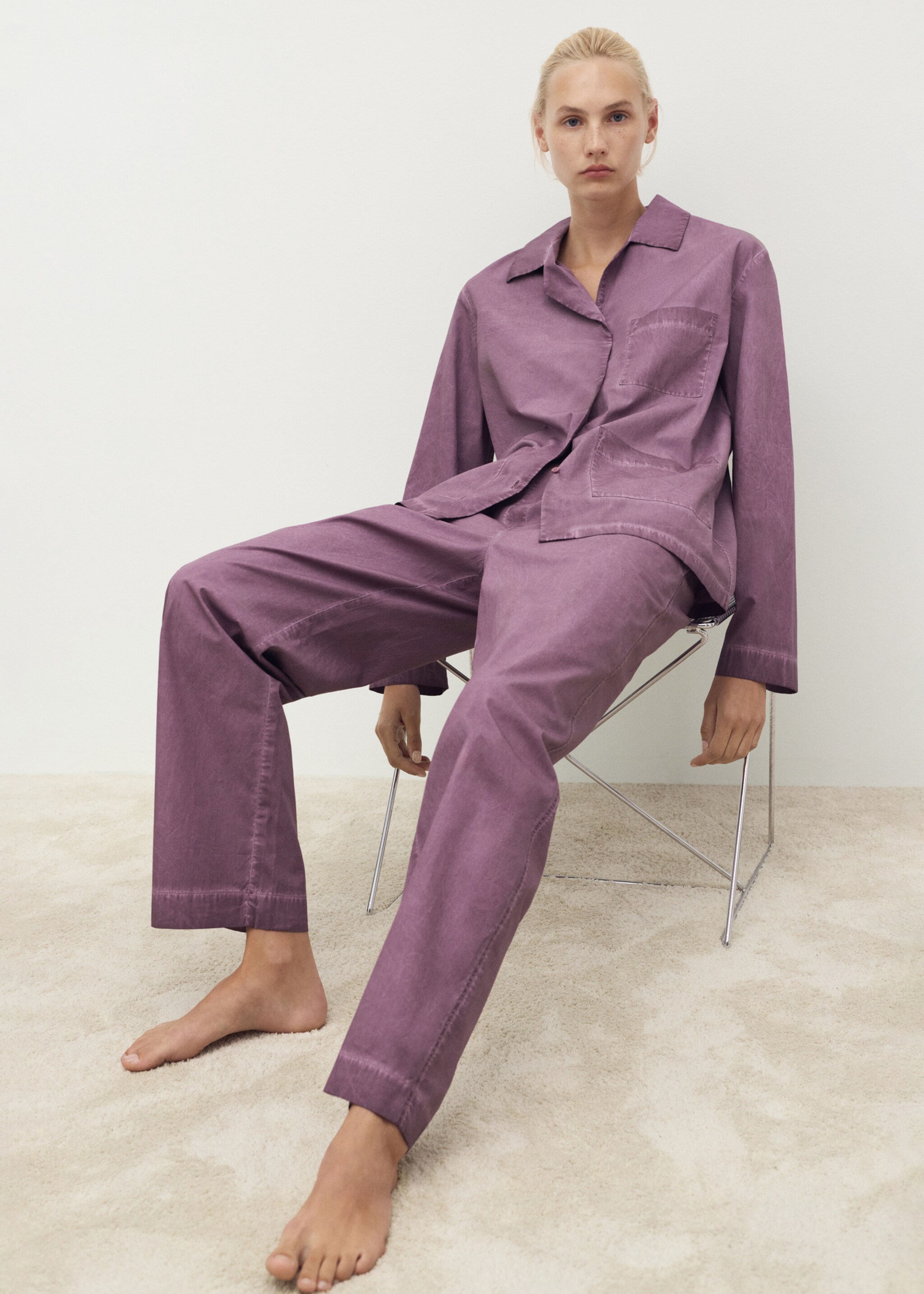 Pantalón largo algodón garment dyed - Detalle del artículo 2