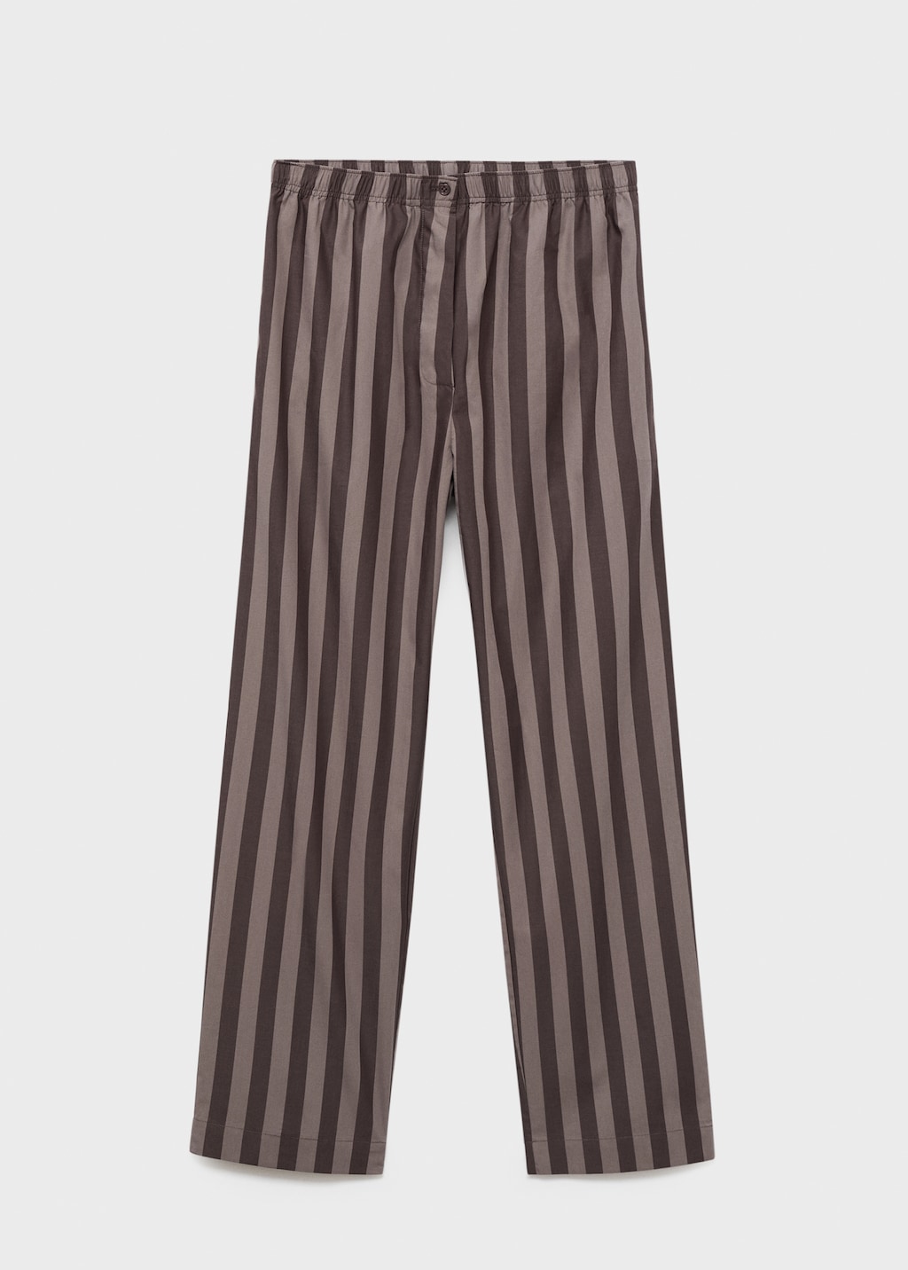 Woven striped pajama pants